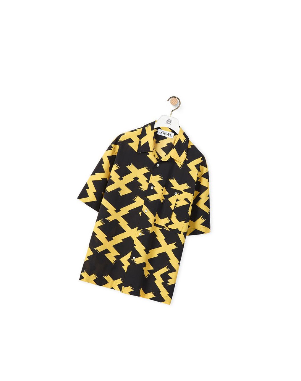 Loewe Allover print shirt in cotton Noir Jaune | 1653YUOFW