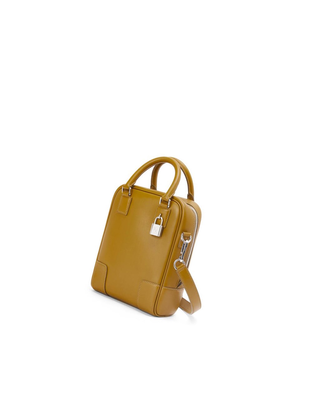 Loewe Amazona 15 in satin calfskin Ochre | 3468ZQTHE