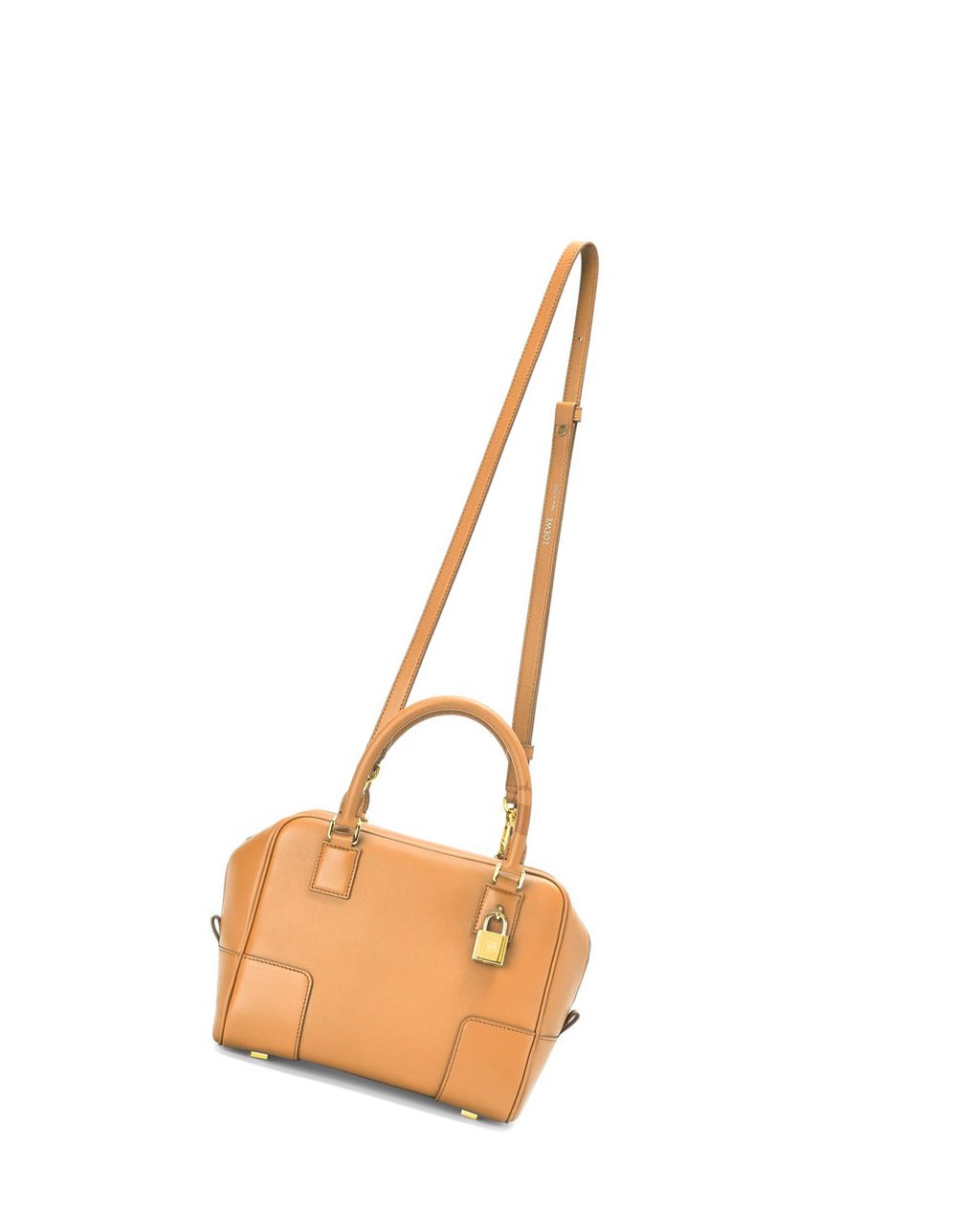 Loewe Amazona 19 square bag in nappa calfskin Warm Desert | 4038GSDUV