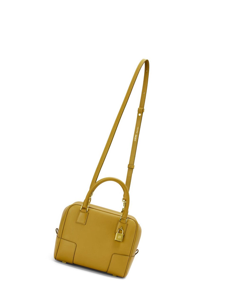 Loewe Amazona 19 square bag in nappa calfskin Ochre | 5412BIODJ