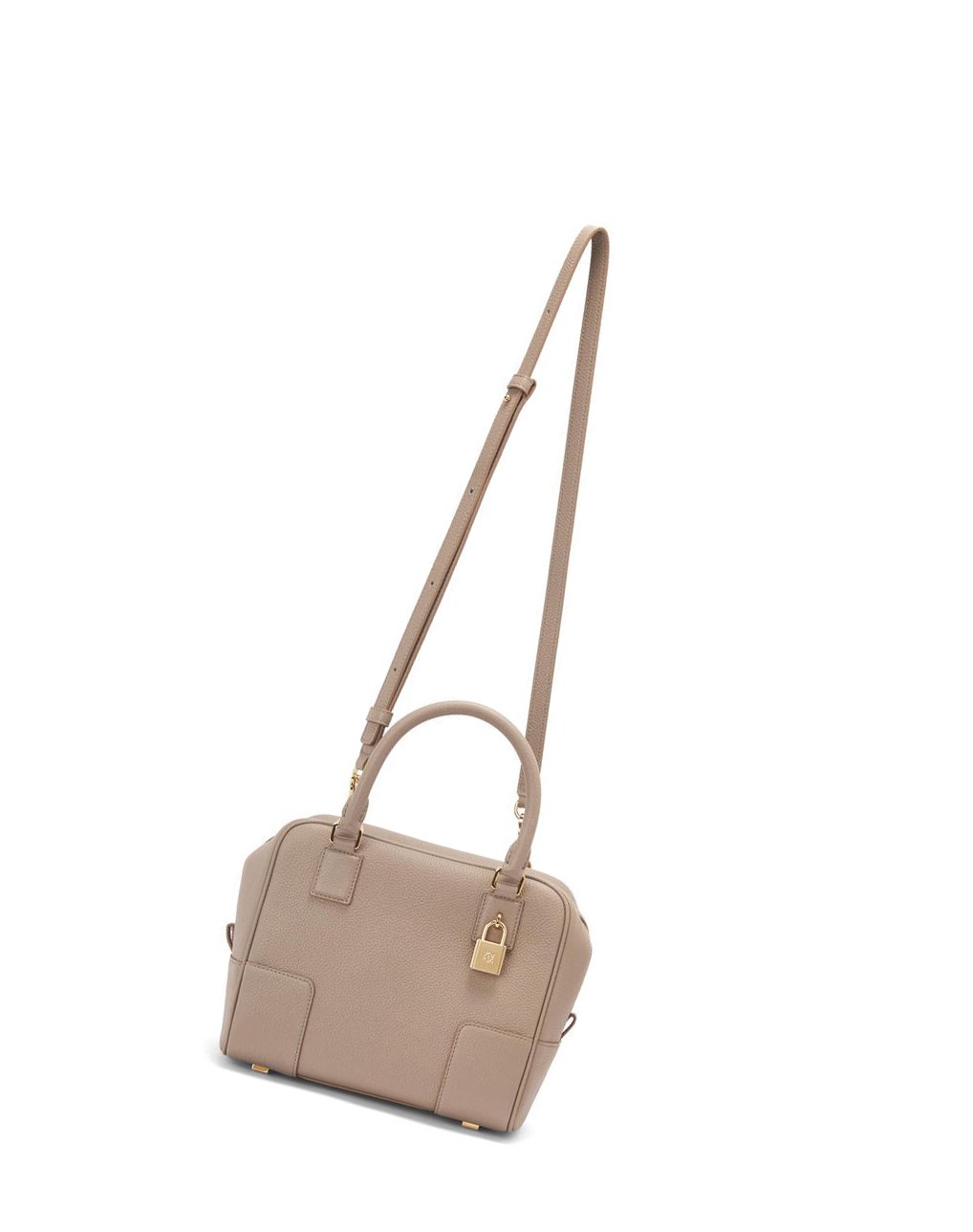 Loewe Amazona 19 square bag in soft grained calfskin Sable | 8596UAGHR