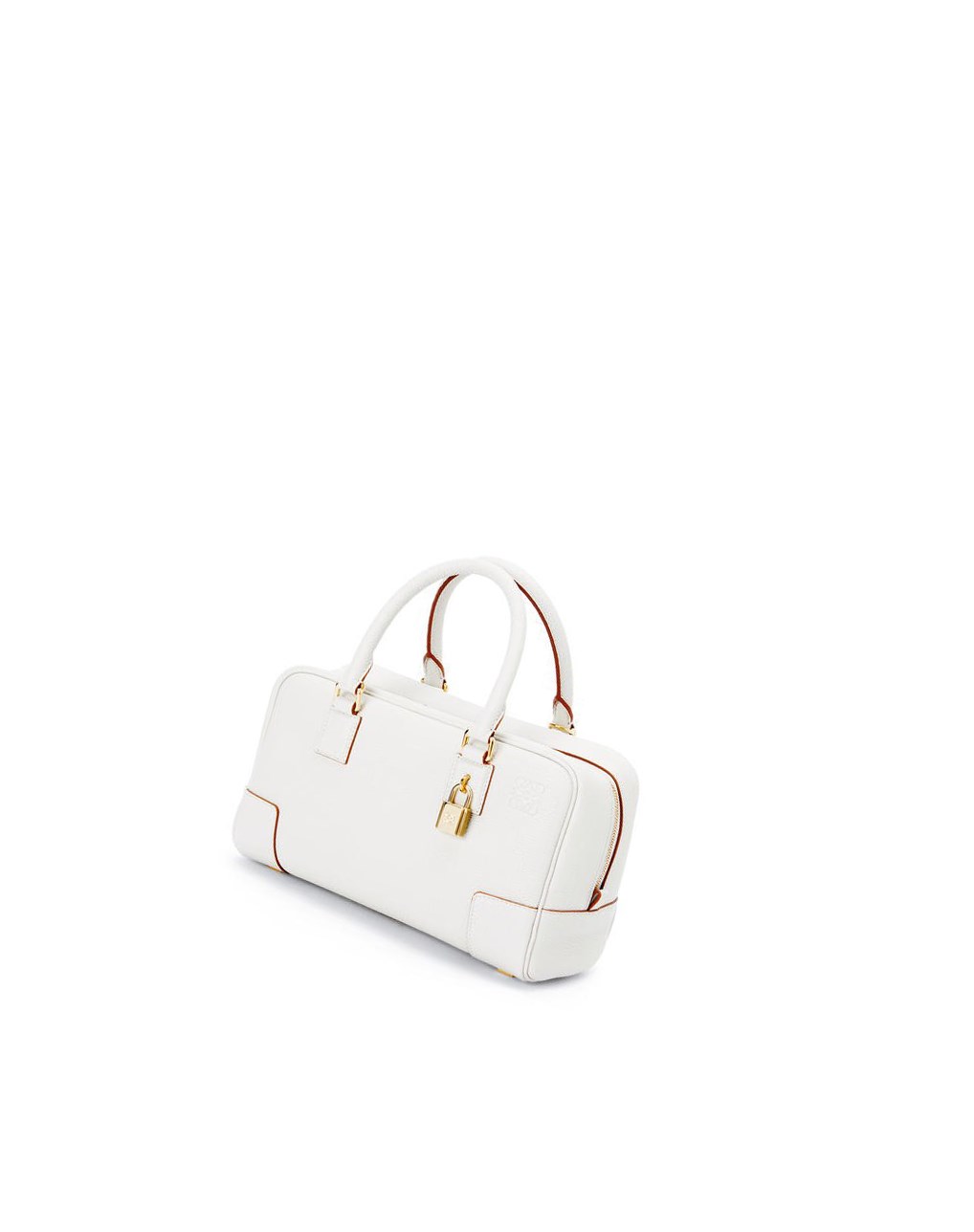 Loewe Amazona 23 bag in soft grained calfskin Blanche | 9623IKPAS