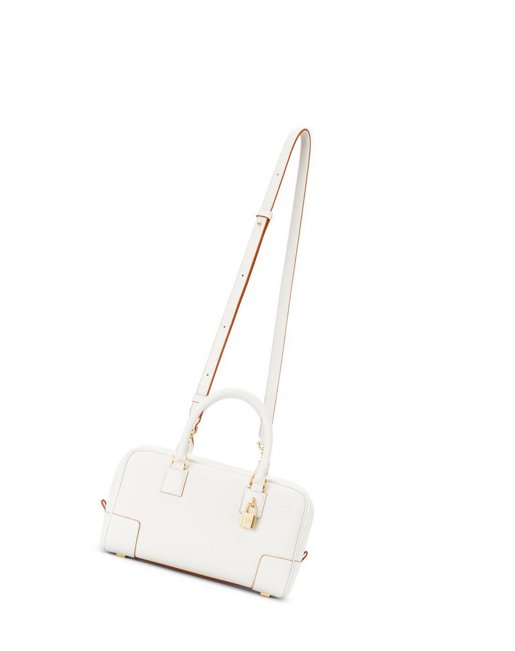 Loewe Amazona 23 bag in soft grained calfskin Blanche | 9623IKPAS