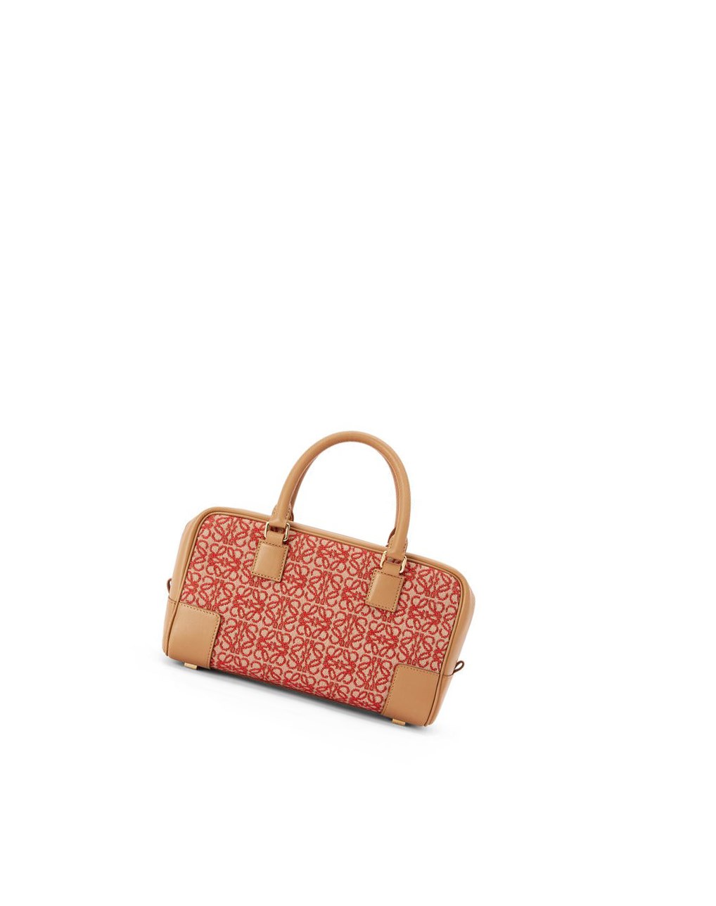 Loewe Amazona 23 in Anagram jacquard and calfskin Rouge | 4237CHTZI