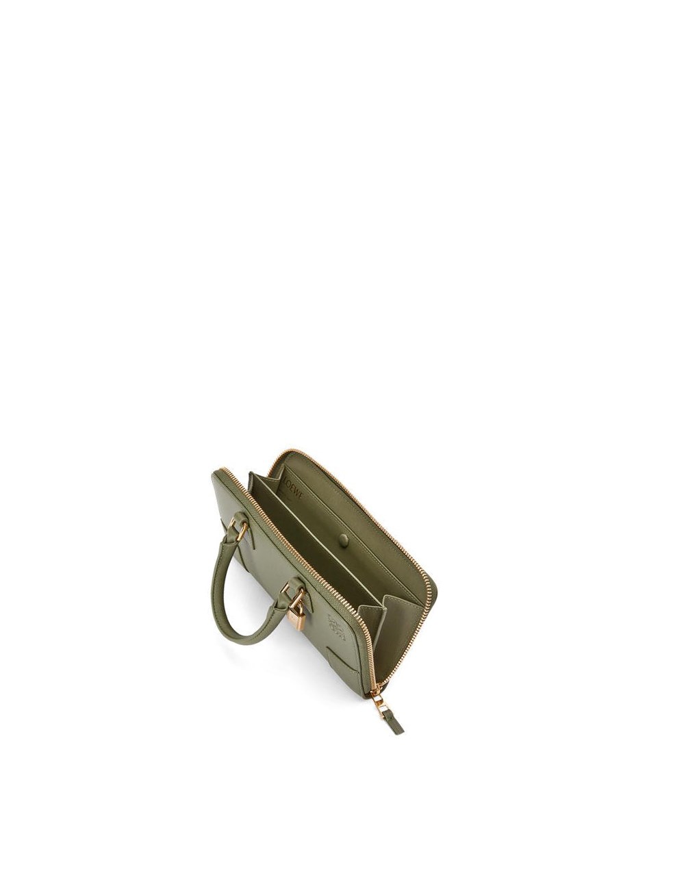 Loewe Amazona Pouch in nappa calfskin Vert | 0572KQYHU