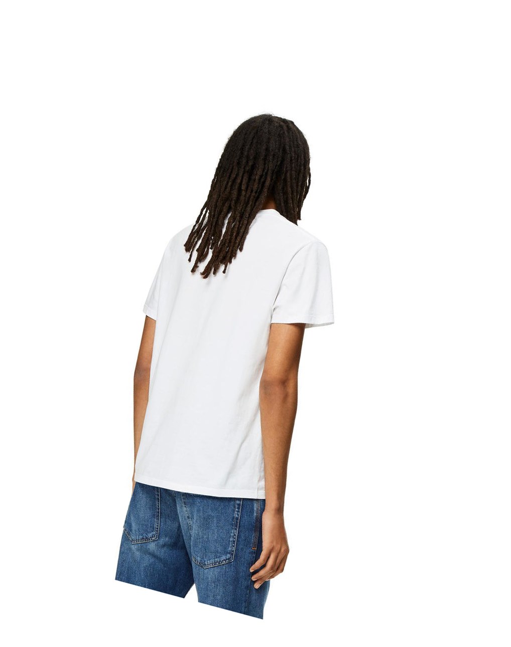 Loewe Anagram T-shirt in cotton Blanche | 1072DWOVY