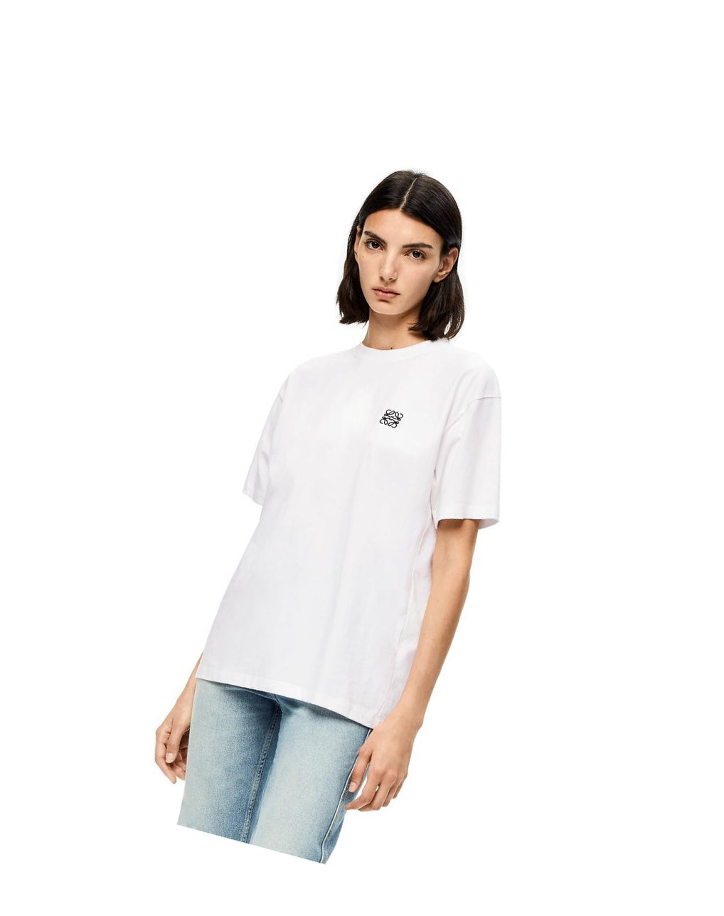 Loewe Anagram T-shirt in cotton Blanche | 2415SRHMI