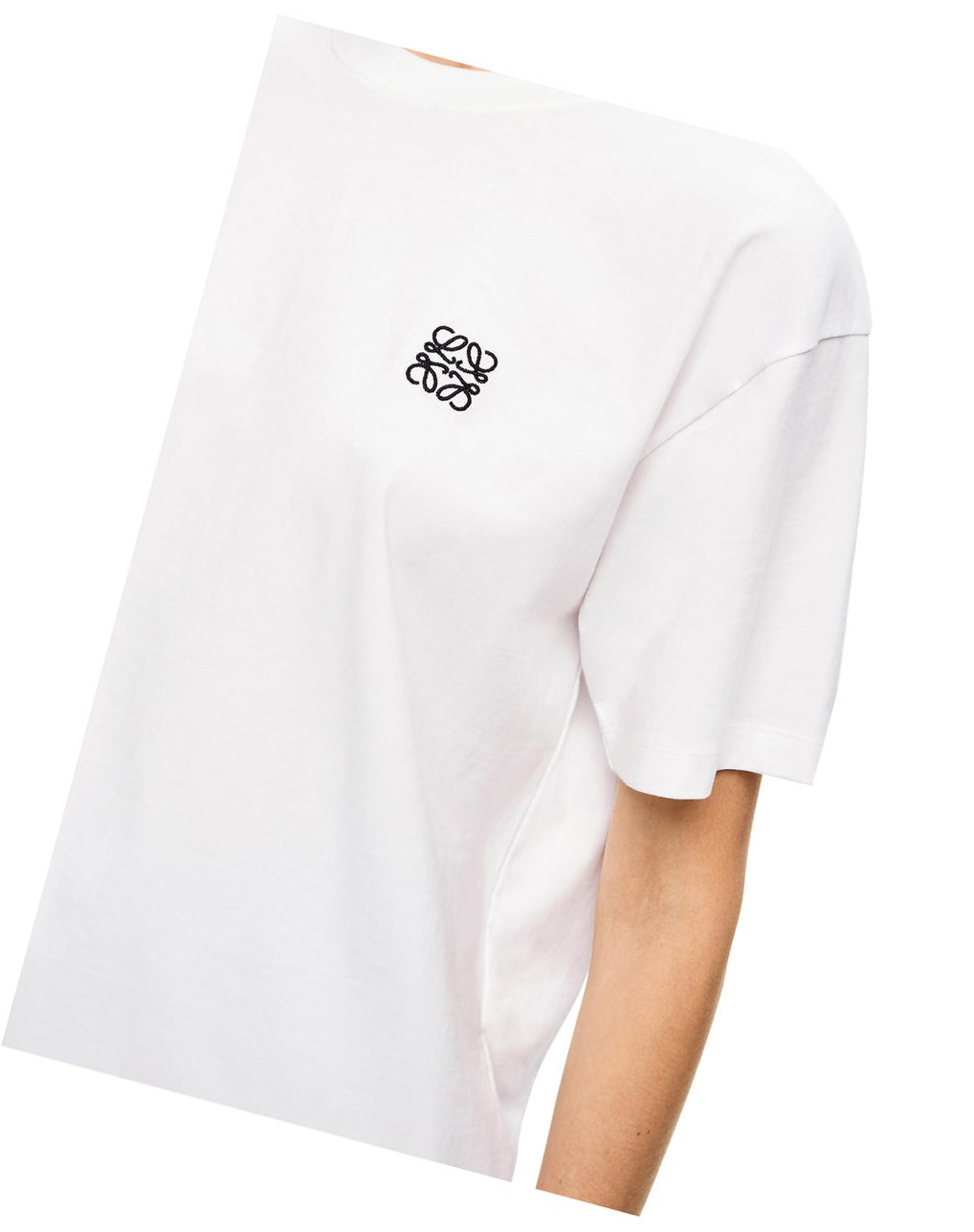 Loewe Anagram T-shirt in cotton Blanche | 2415SRHMI