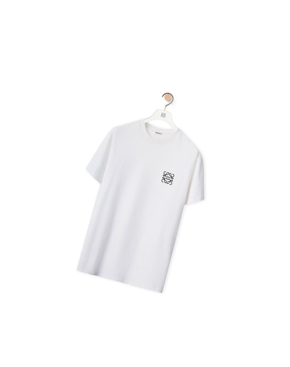 Loewe Anagram T-shirt in cotton Blanche | 4283EGKQT