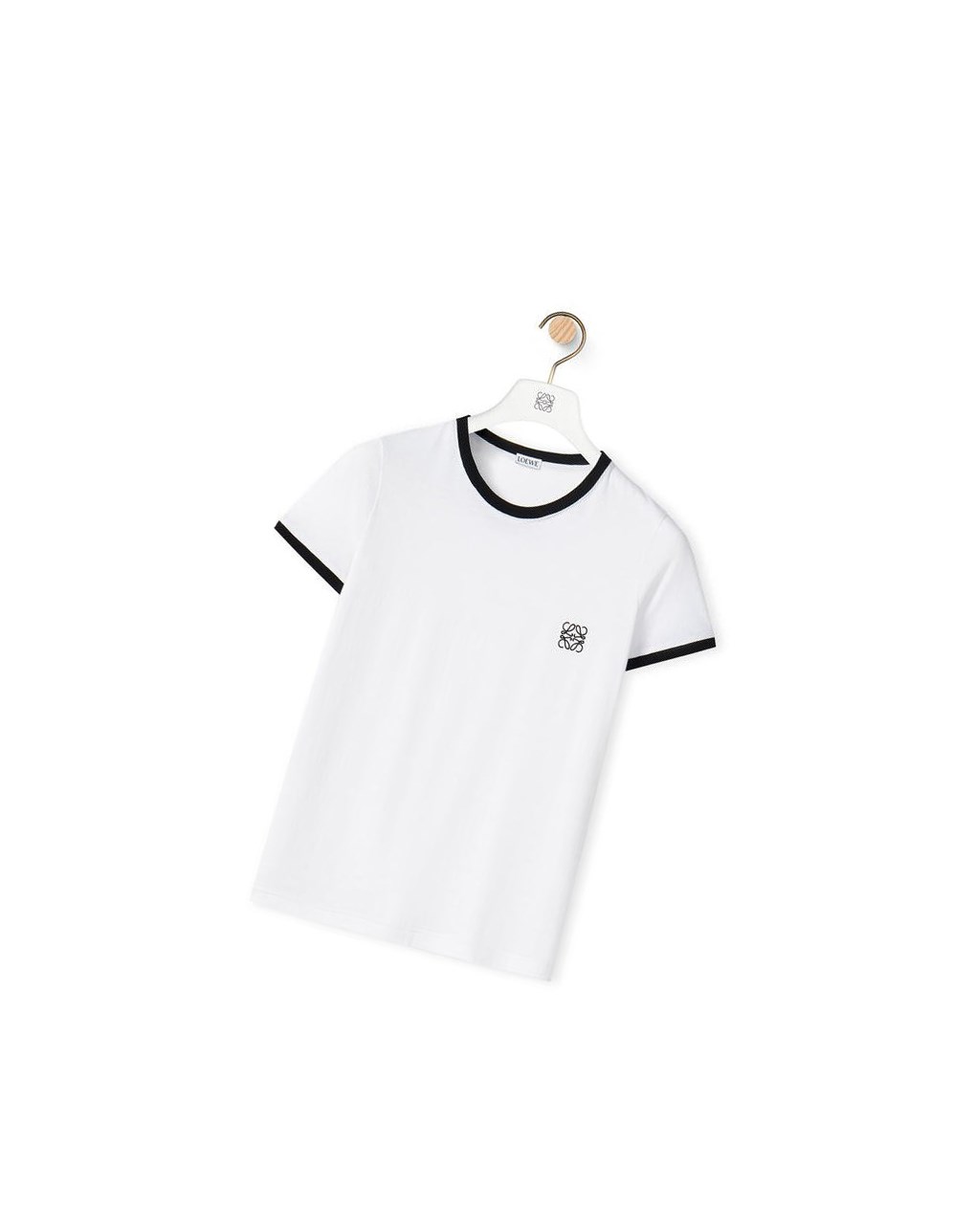 Loewe Anagram T-shirt in cotton Blanche | 8793KFPEH