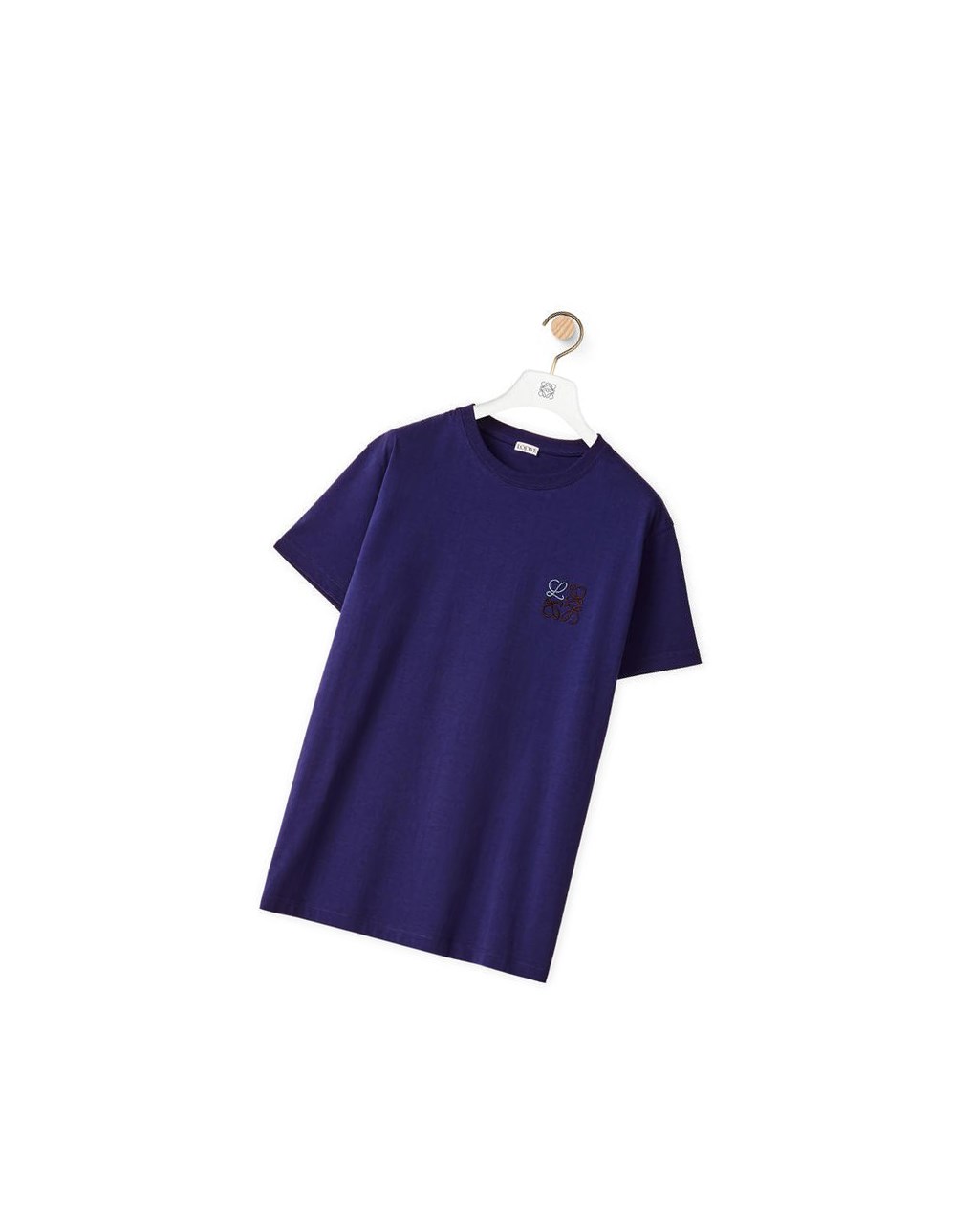 Loewe Anagram T-shirt in cotton Bleu Royal Bleu | 5673XDMRG