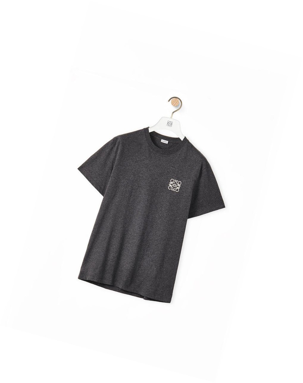 Loewe Anagram T-shirt in cotton Grise | 8139YJPIC