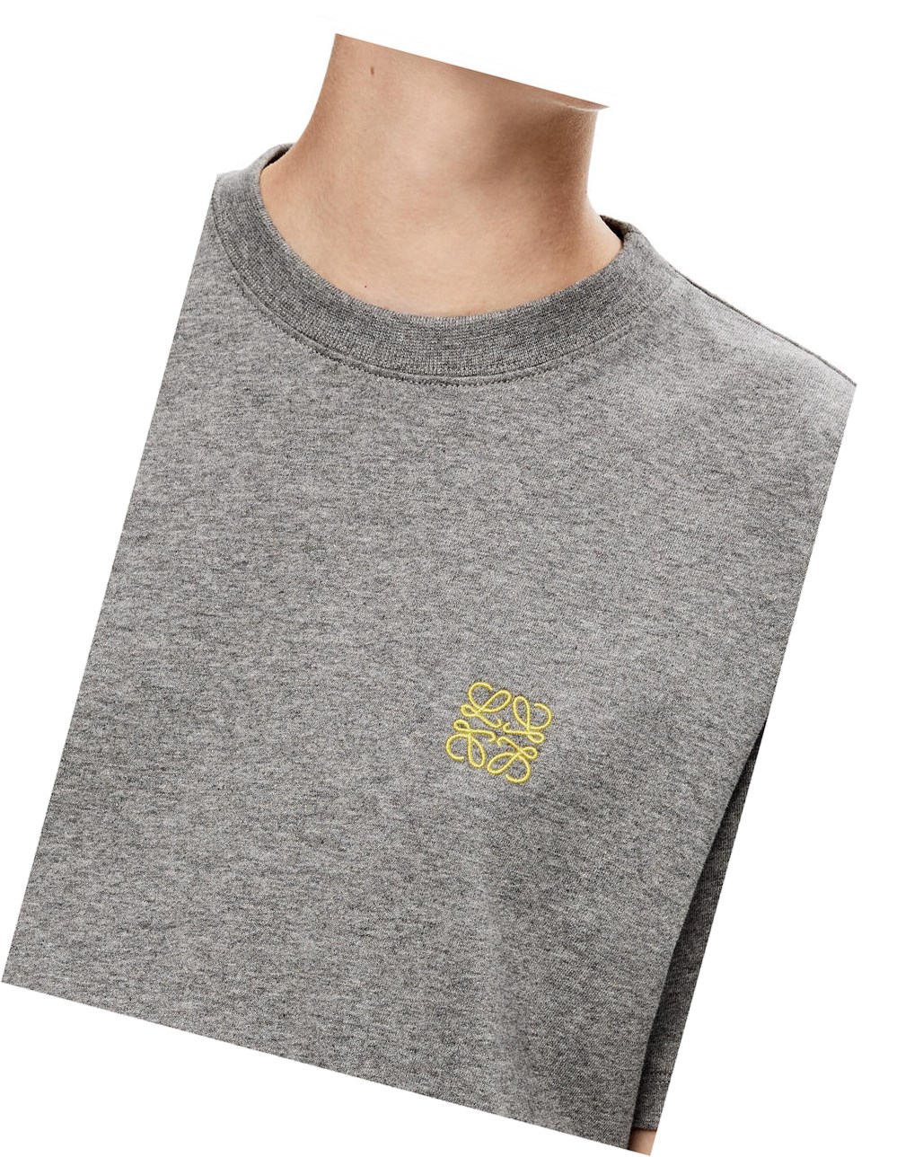 Loewe Anagram T-shirt in cotton Grise | 9862LMHFC