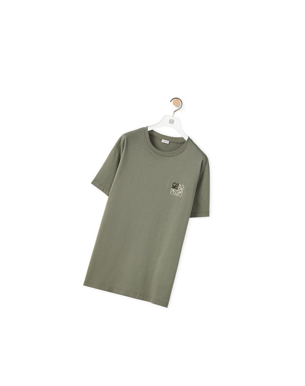 Loewe Anagram T-shirt in cotton Vert | 8296EIUKZ