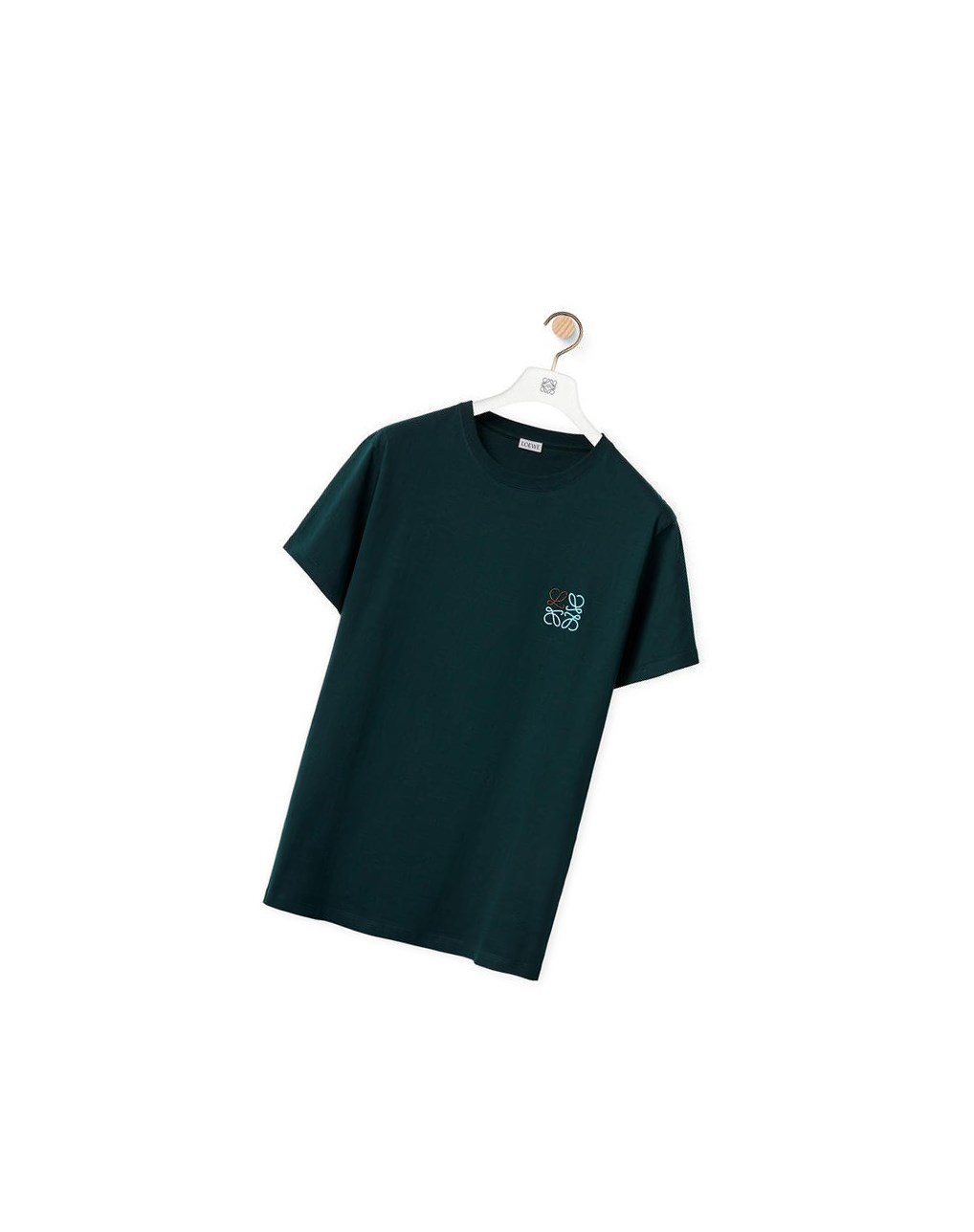 Loewe Anagram T-shirt in cotton Vert | 9274VZJRA