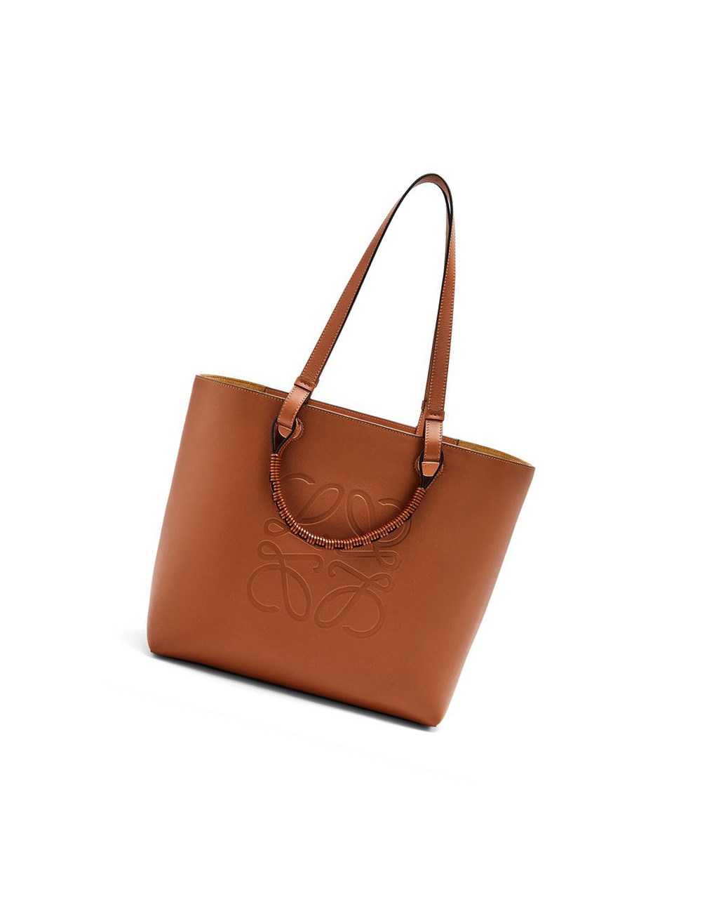 Loewe Anagram Tote in classic calfskin Tan | 5341FUPSK