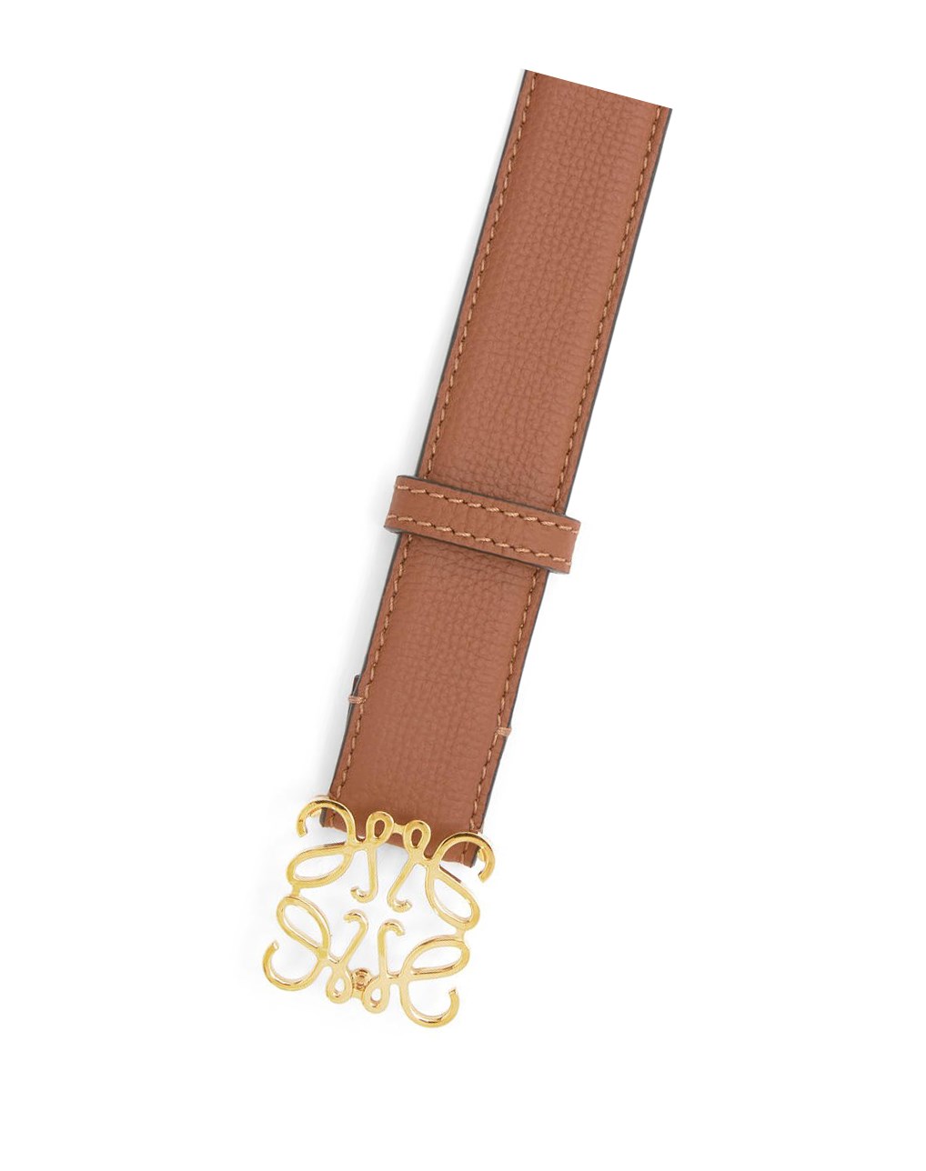 Loewe Anagram belt in pebble grain calfskin Doré | 1702XVJCU