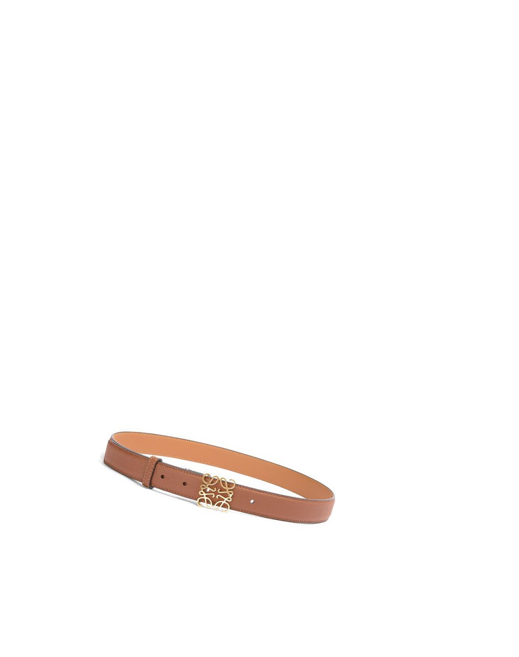 Loewe Anagram belt in pebble grain calfskin Doré | 1702XVJCU