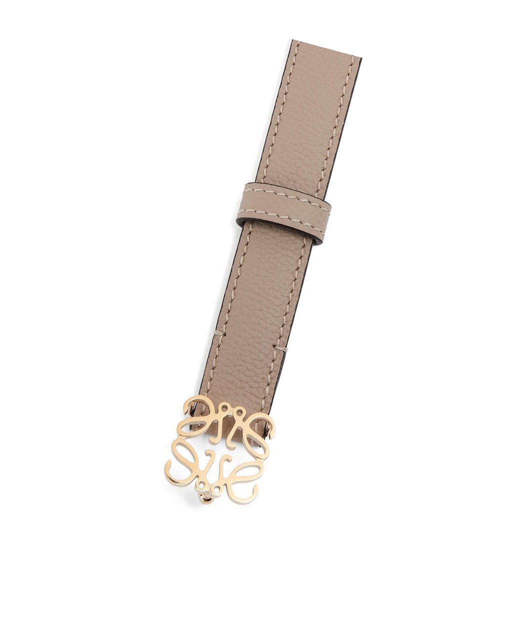 Loewe Anagram belt in pebble grain calfskin Sable Doré | 6871KDZOA