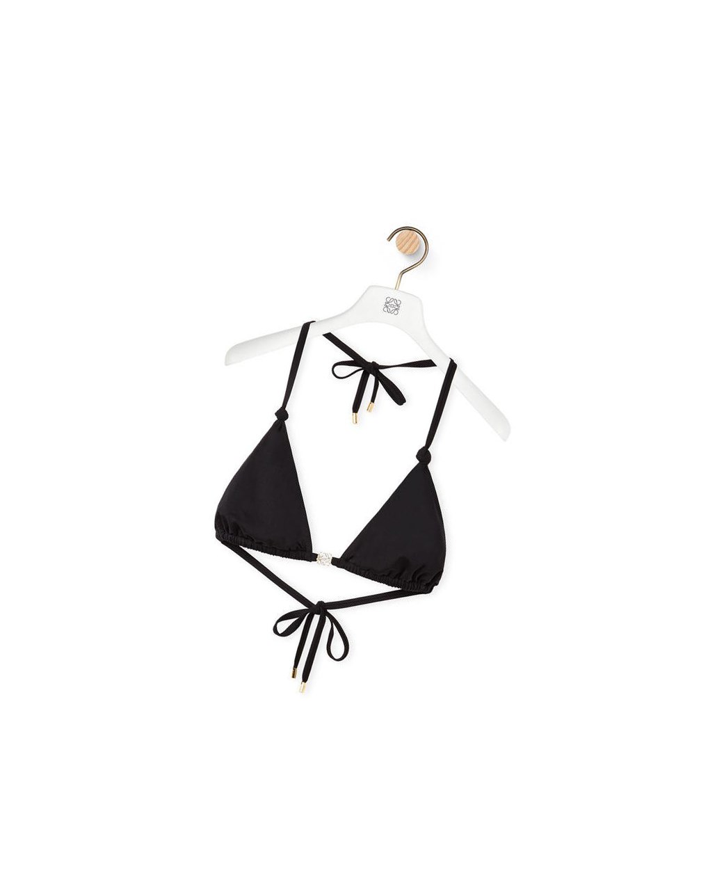 Loewe Anagram bikini top in polyamide and elastane Noir | 0293HPDLS