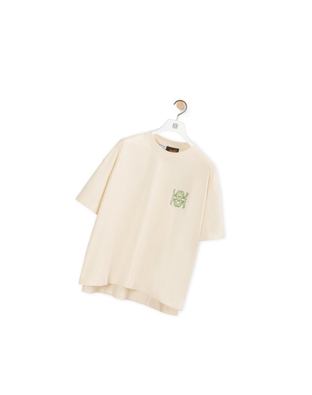 Loewe Anagram cactus T-shirt in cotton Ecru | 5702KIQZS