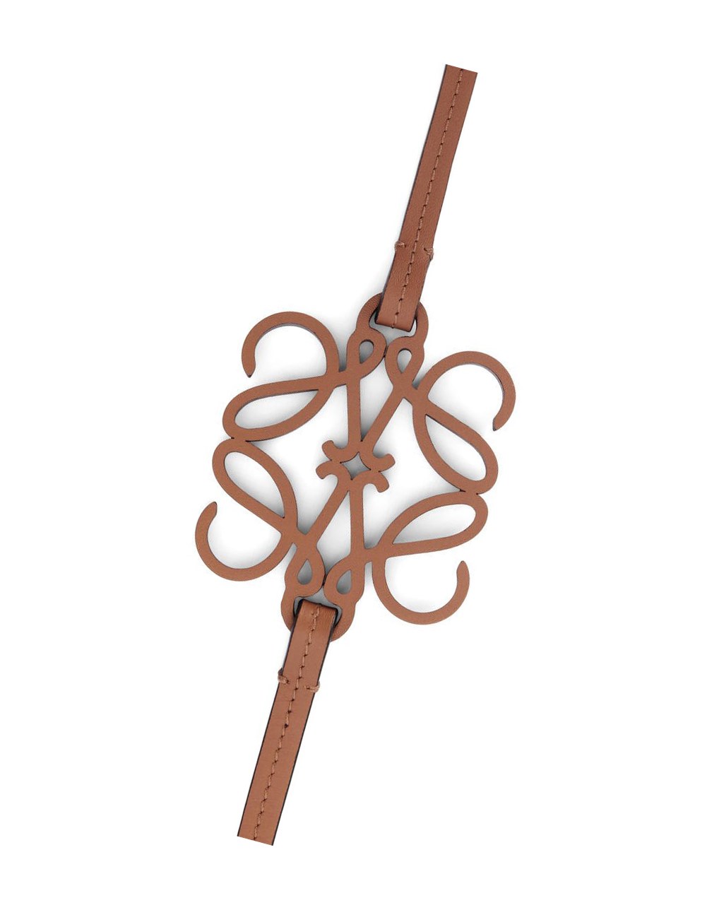 Loewe Anagram cut-out belt in soft calfskin Tan | 0953CMSWE