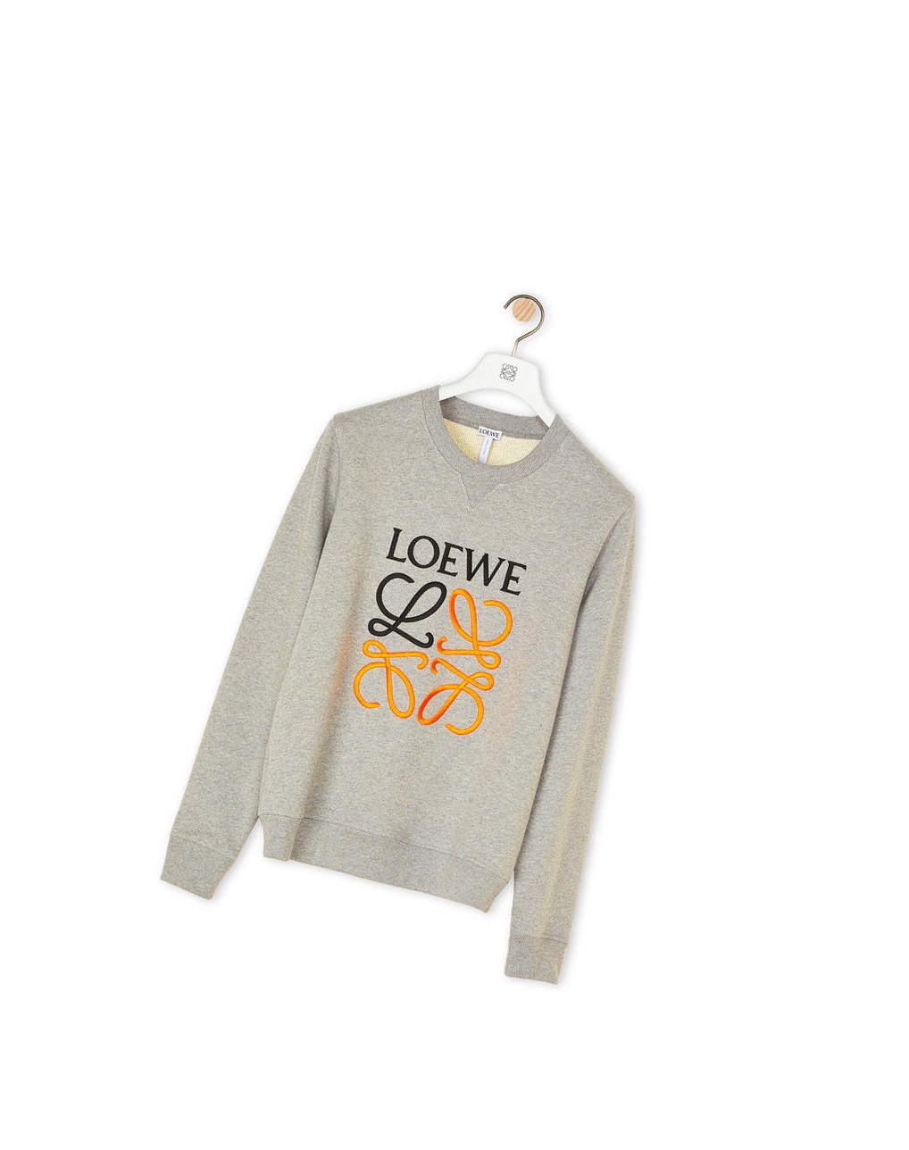 Loewe Anagram embroidered sweatshirt in cotton Grise | 7659BLIYW