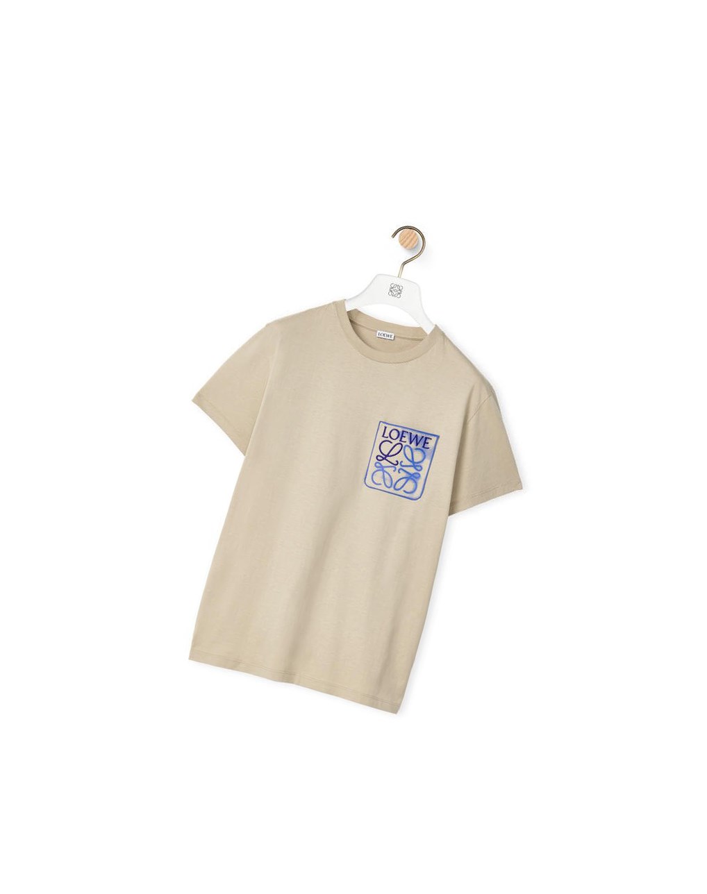 Loewe Anagram fake pocket T-shirt in cotton Grise | 2786VKJRI