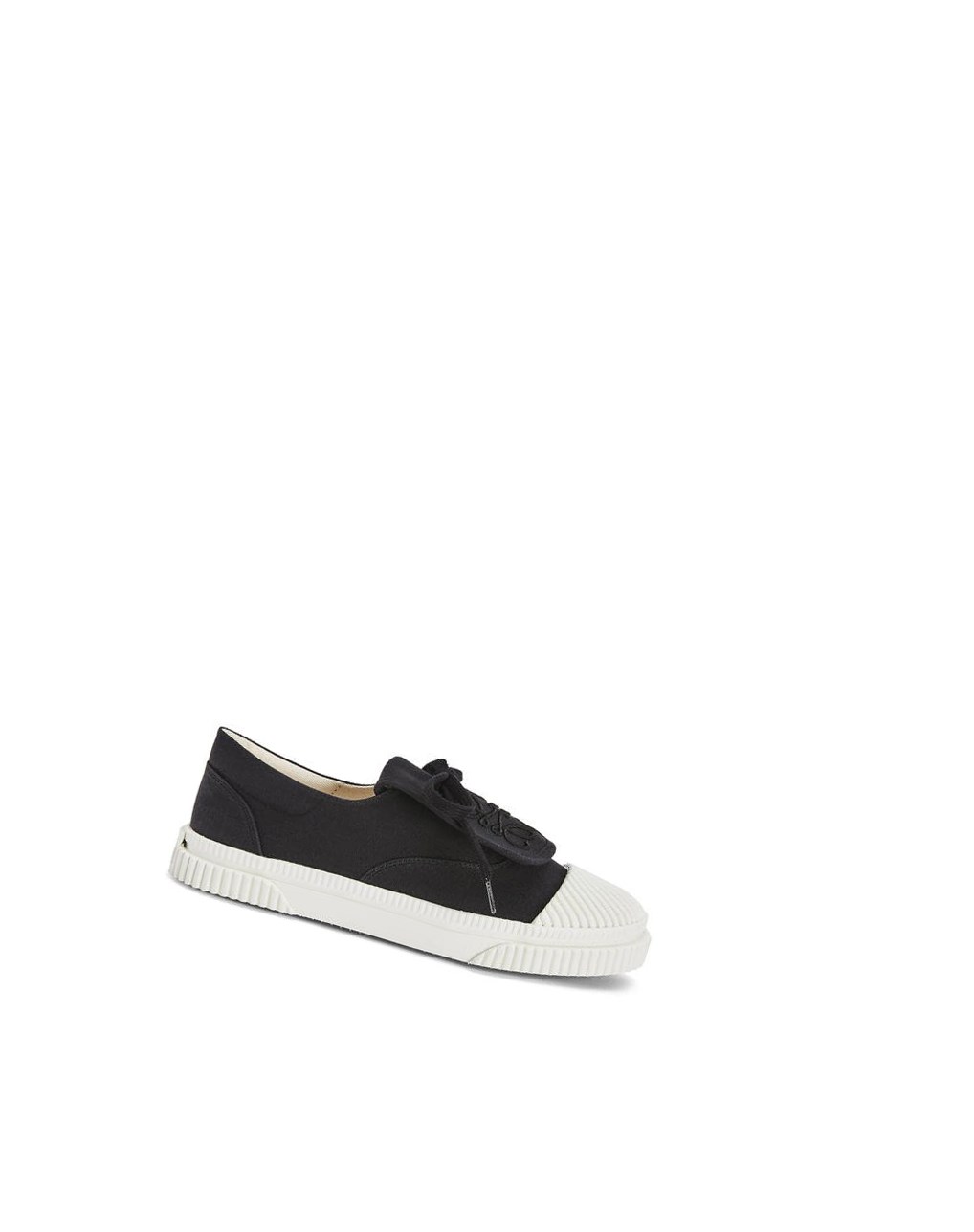 Loewe Anagram flap sneaker in canvas Noir | 8023QCRHF