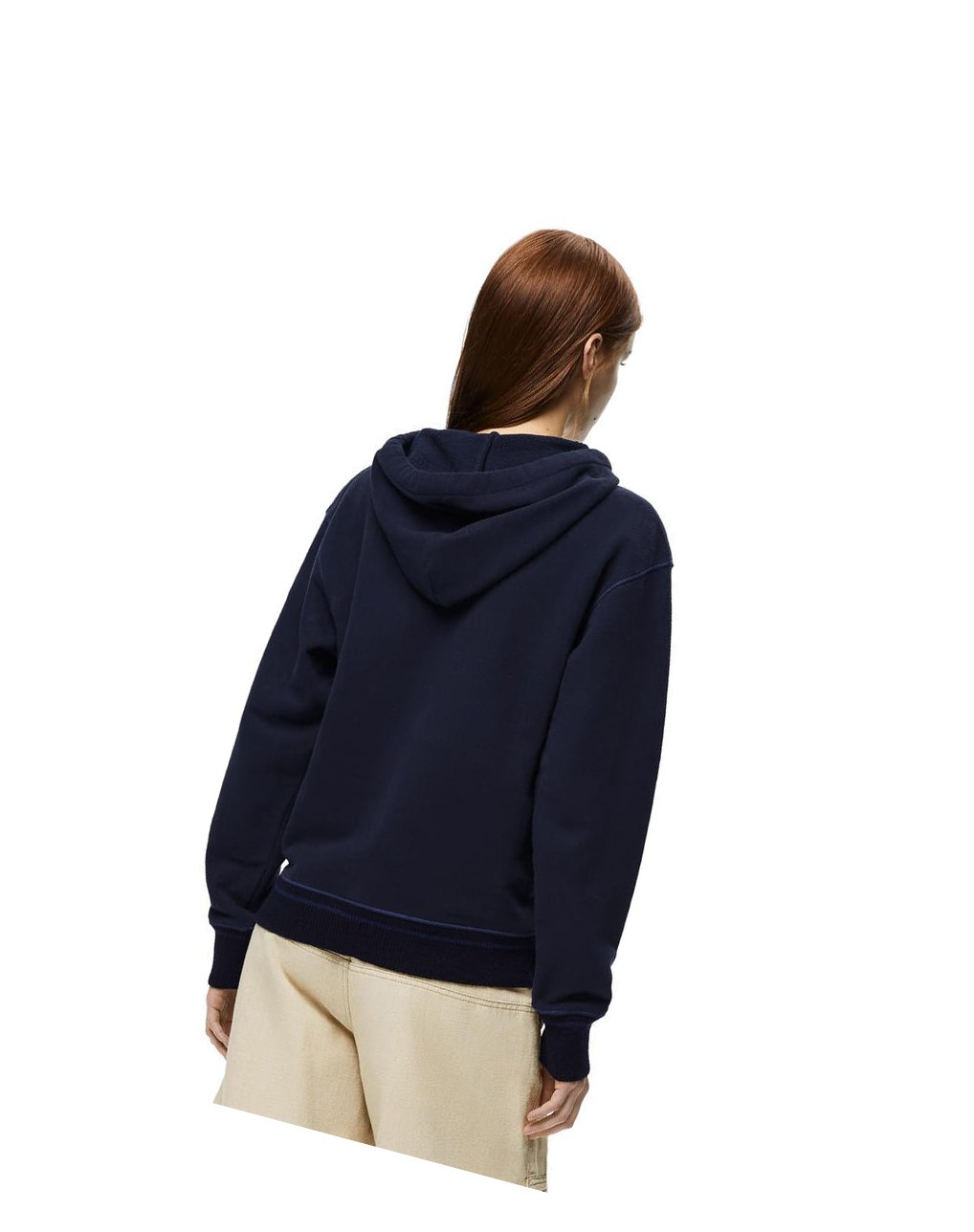 Loewe Anagram hoodie in cotton Bleu Marine Bleu | 1493TUCGD