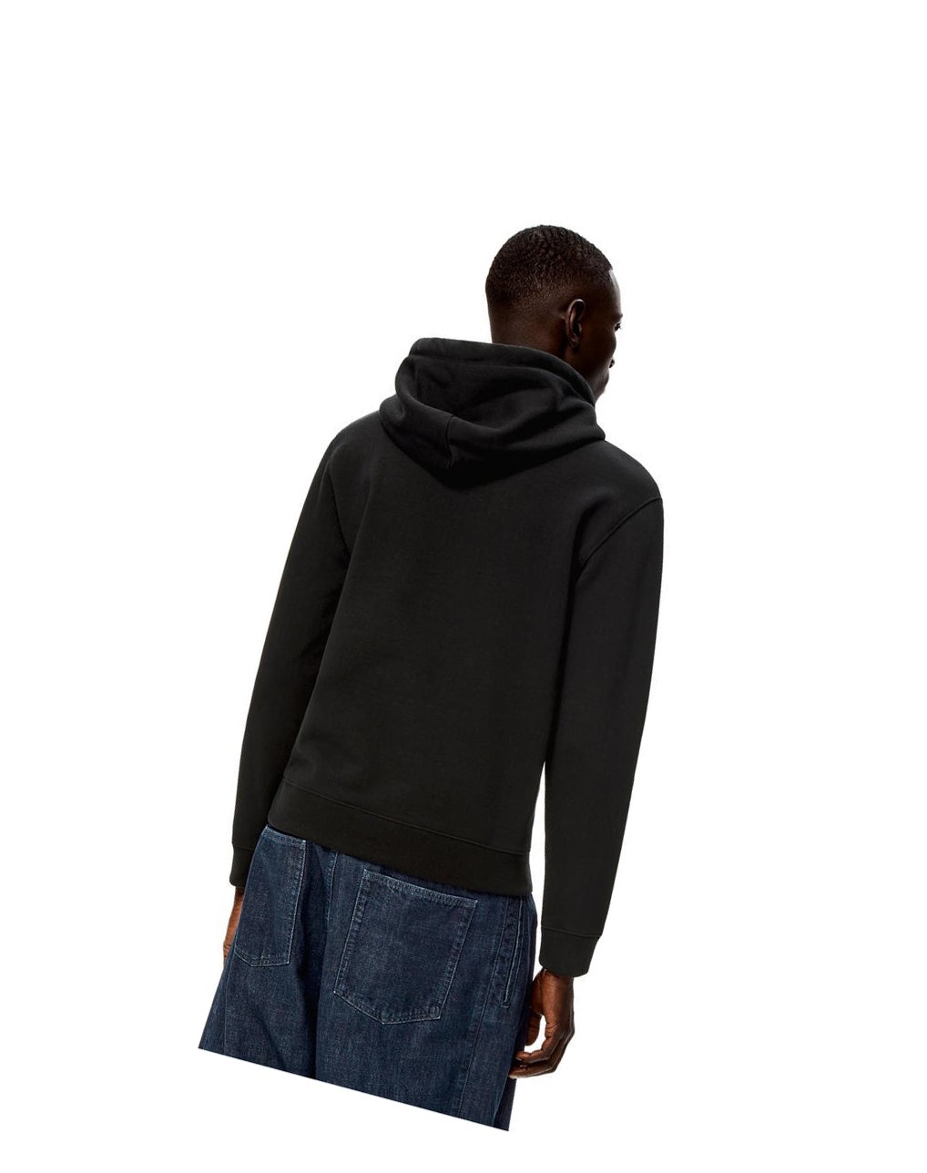 Loewe Anagram hoodie in cotton Noir | 9136BUGFT