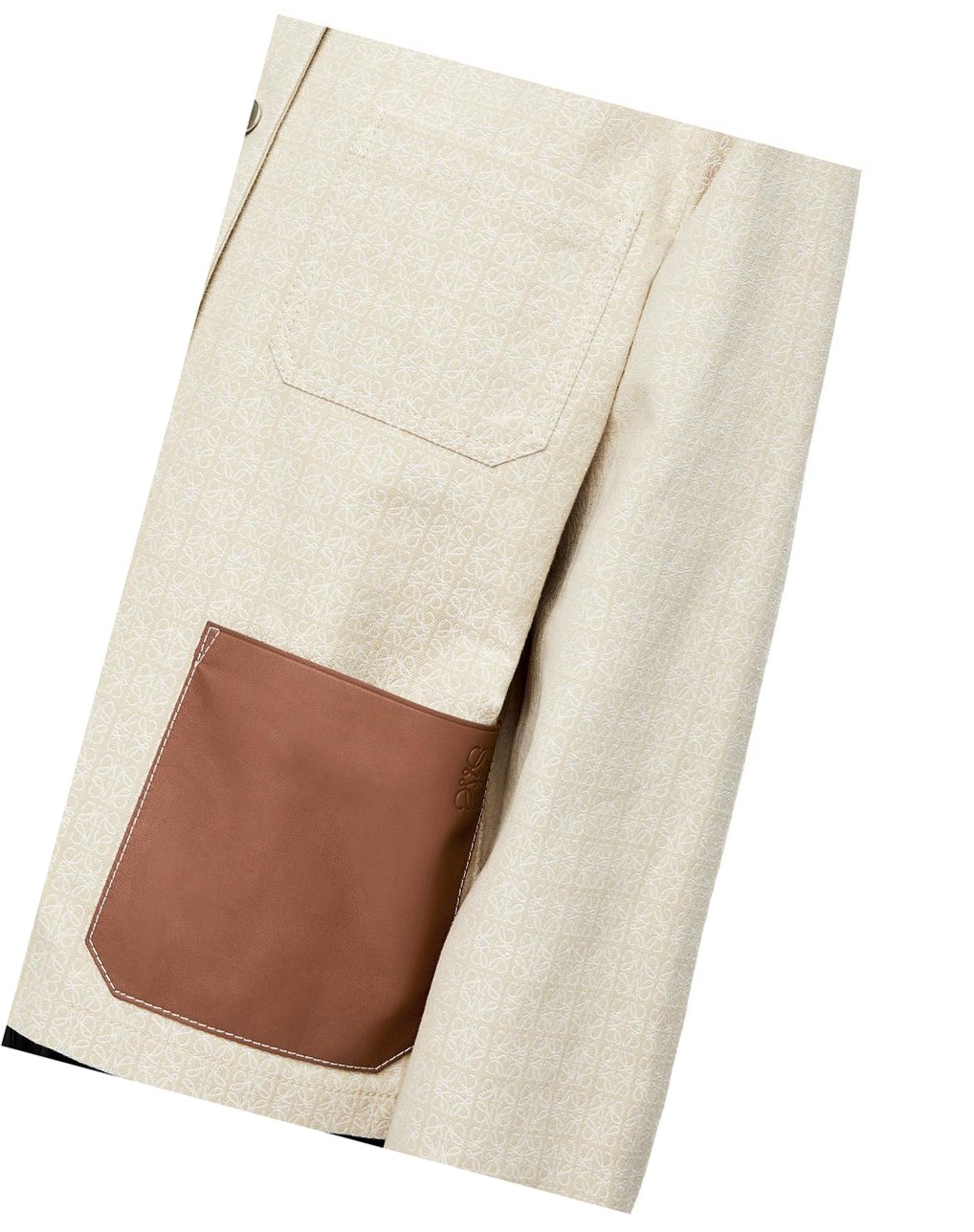 Loewe Anagram jacquard button jacket in cotton Blanche | 6973DVNBR