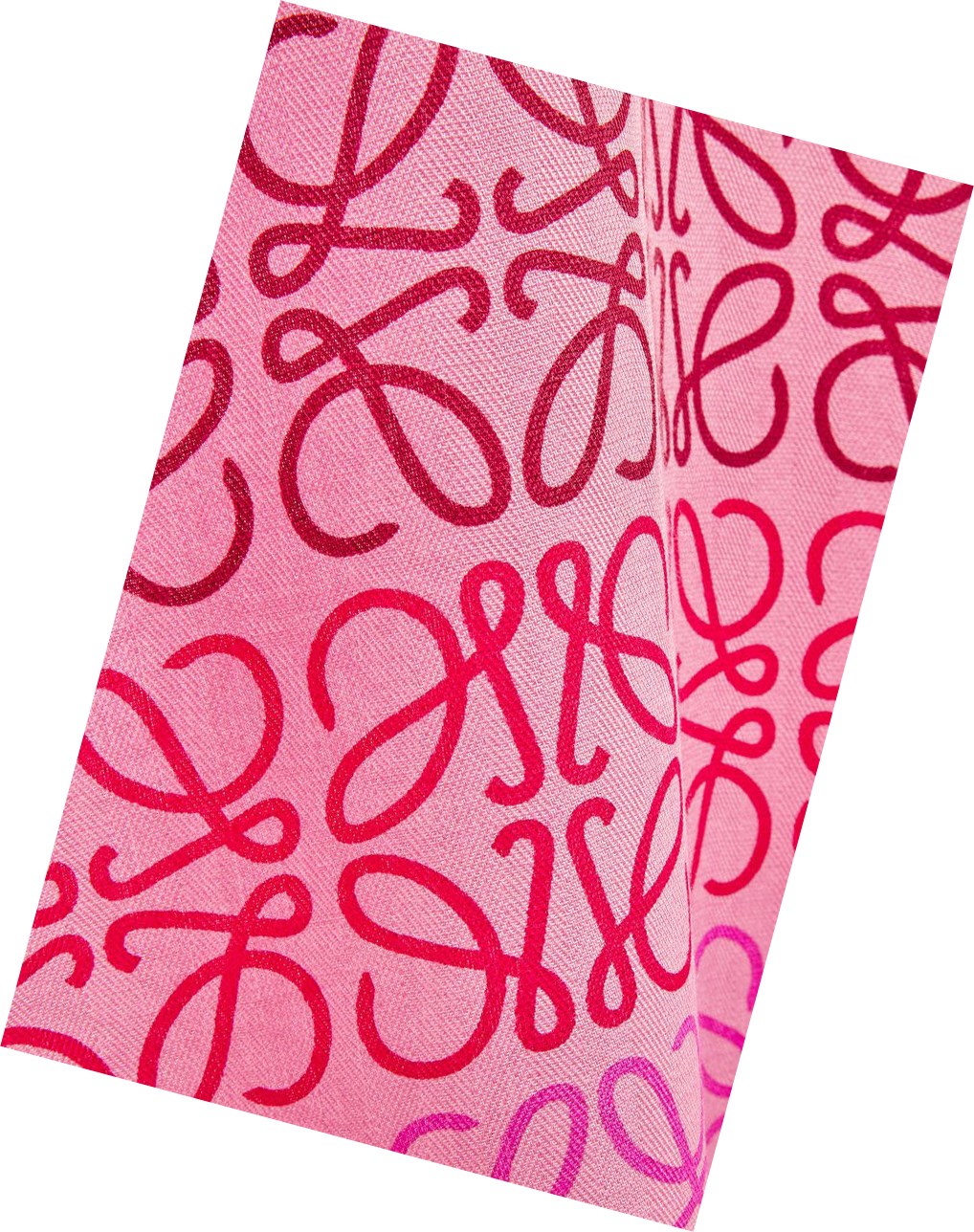 Loewe Anagram lines scarf in wool and cashmere Rose Multicolore | 2084UZQBP