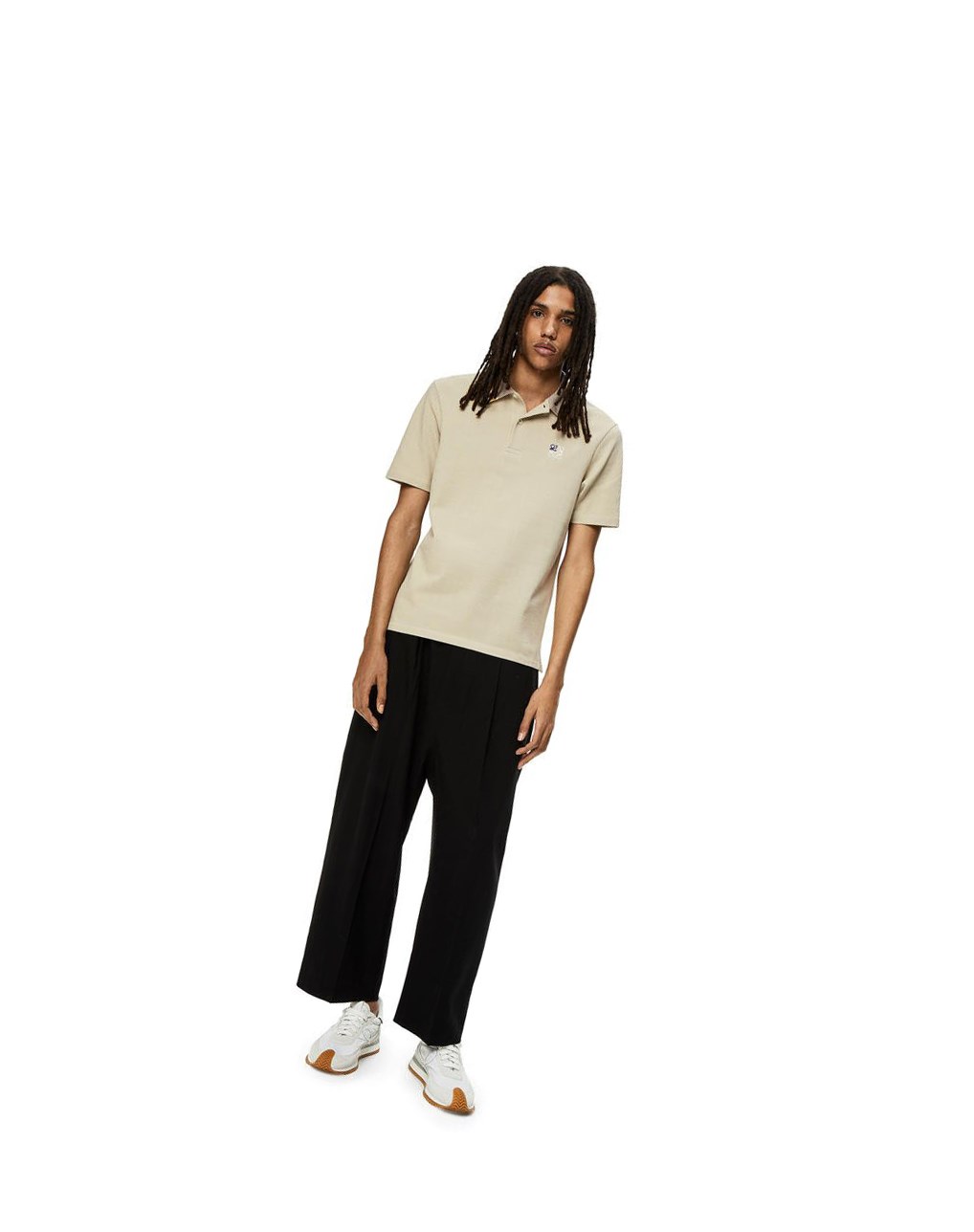 Loewe Anagram polo in cotton Grise | 9514YPNCS