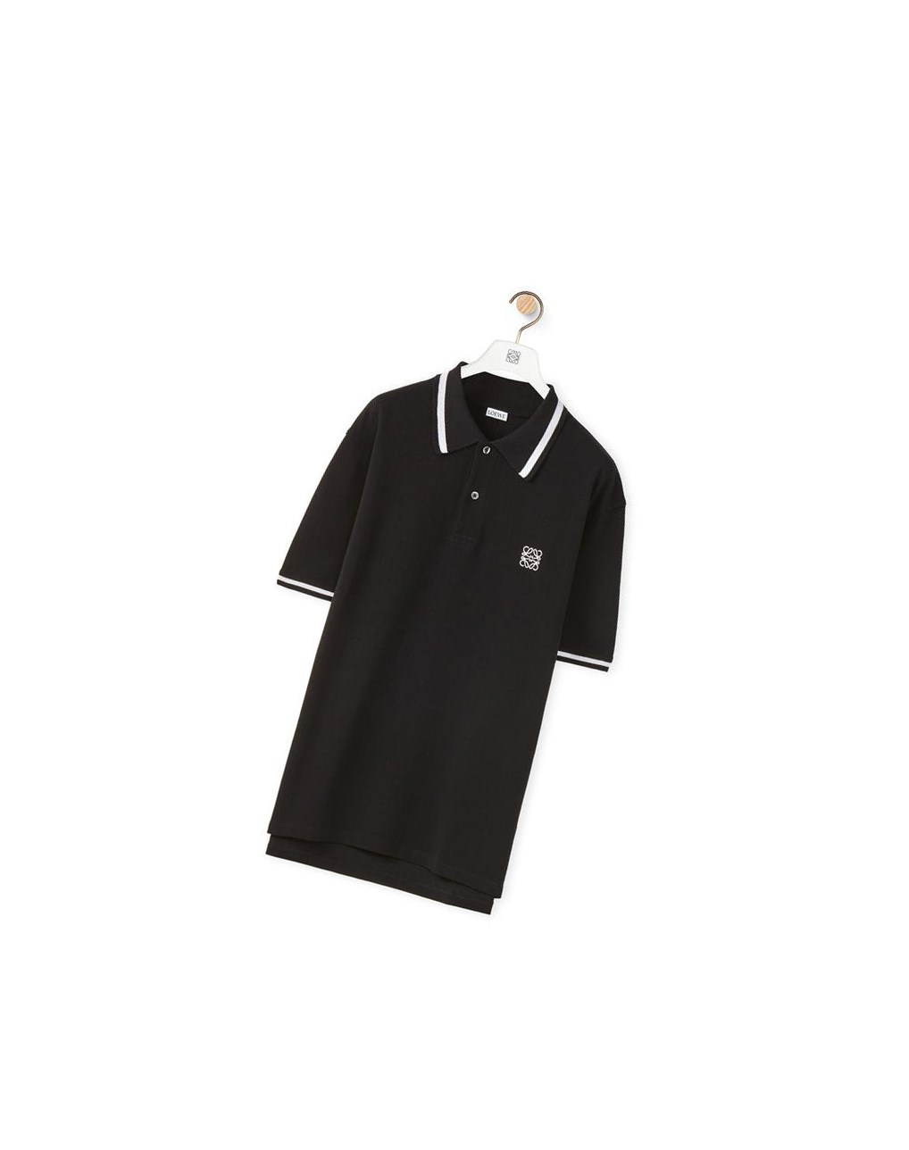 Loewe Anagram polo in cotton Noir | 9172LIVYF