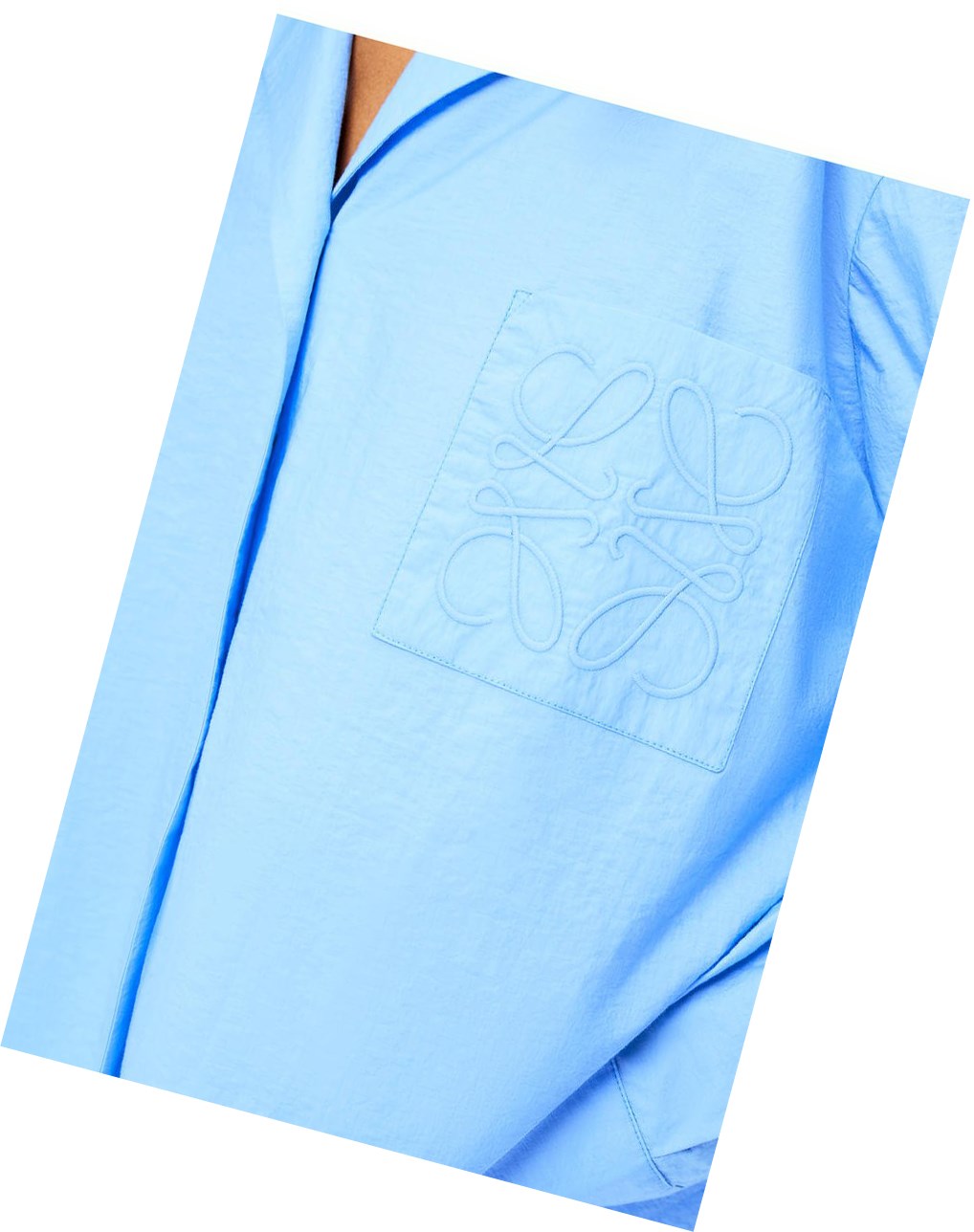 Loewe Anagram pyjama blouse in cotton Bleu | 2017JUQVW