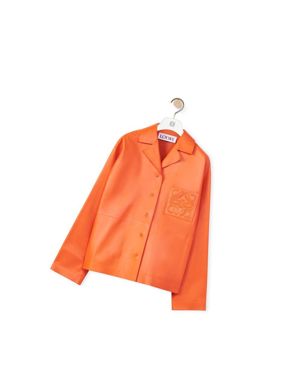 Loewe Anagram pyjama shirt in nappa Orange | 3216UOAZQ