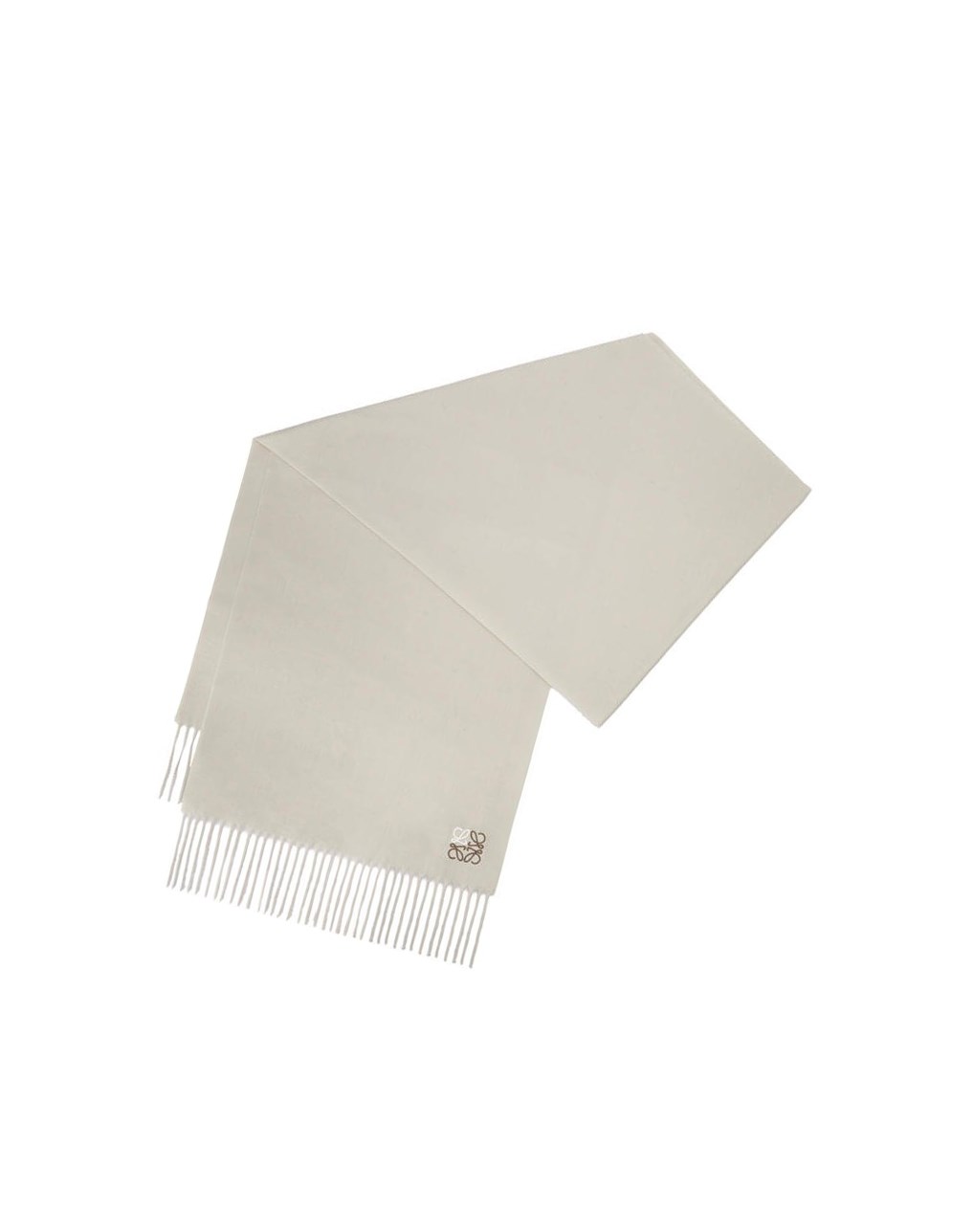 Loewe Anagram scarf in cashmere Beige | 2095SFDUC