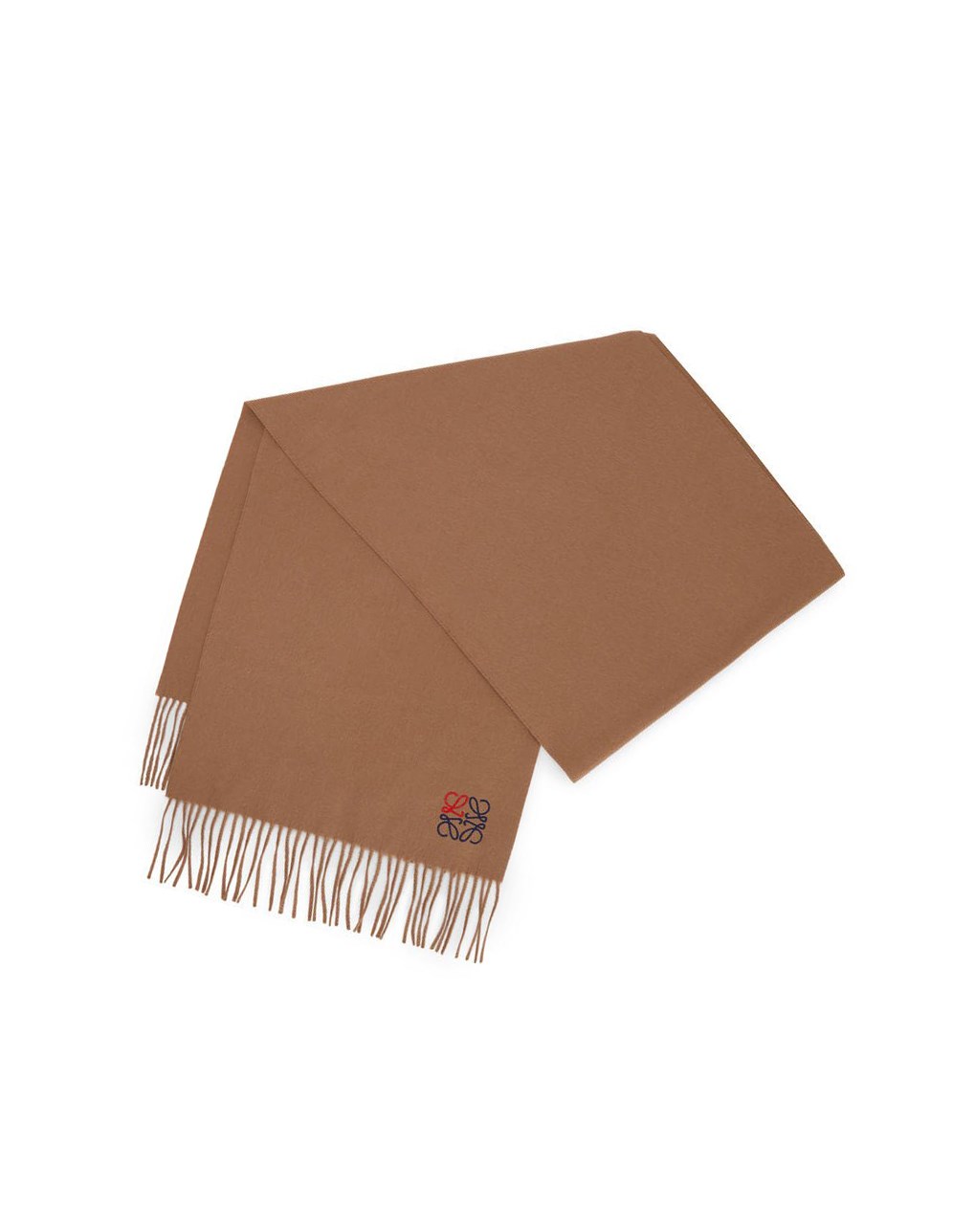 Loewe Anagram scarf in cashmere Camel | 2371IEWDJ