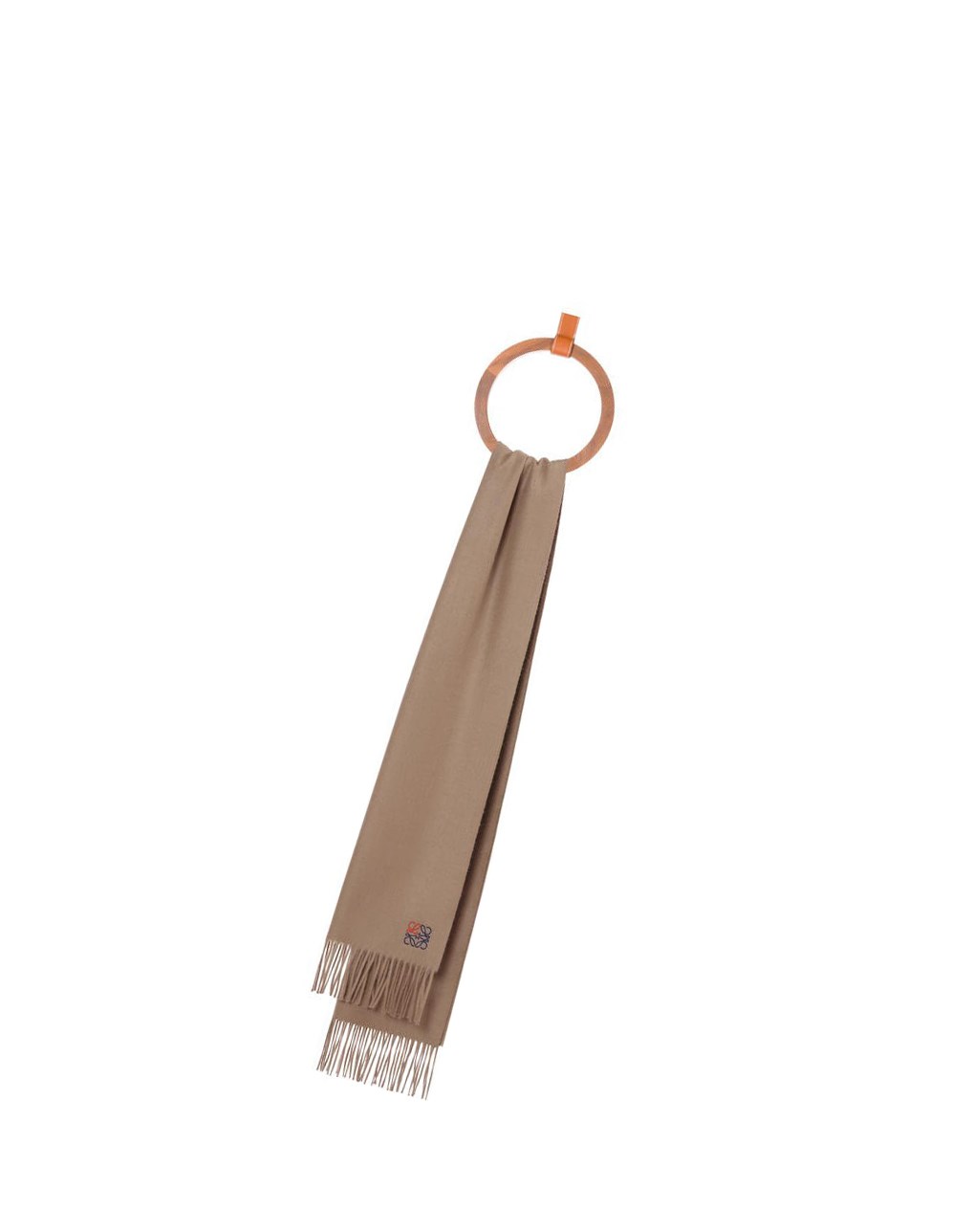 Loewe Anagram scarf in cashmere Camel | 2718PIWTA