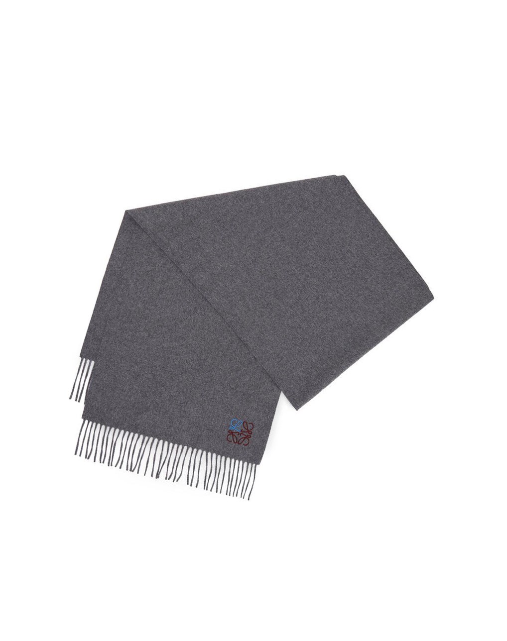 Loewe Anagram scarf in cashmere Grise | 6087YVCMA