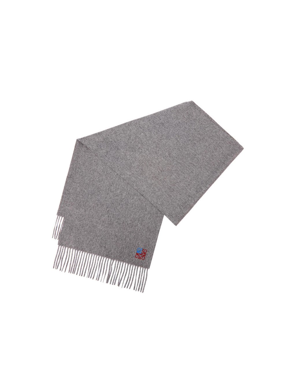 Loewe Anagram scarf in cashmere Grise | 8375VXASM