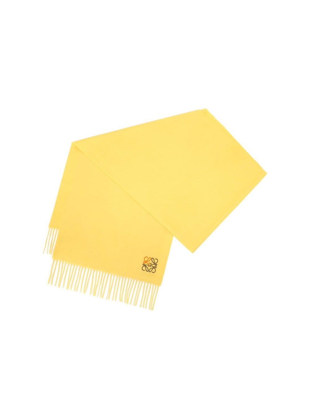 Loewe Anagram scarf in cashmere Jaune | 3859AFZTJ