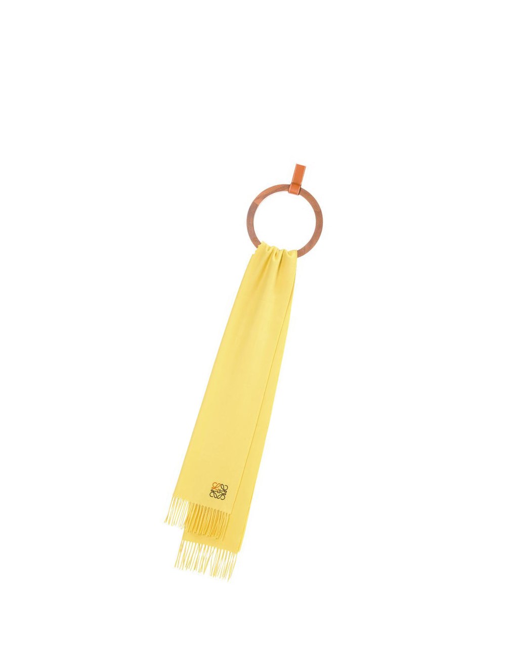 Loewe Anagram scarf in cashmere Jaune | 3859AFZTJ