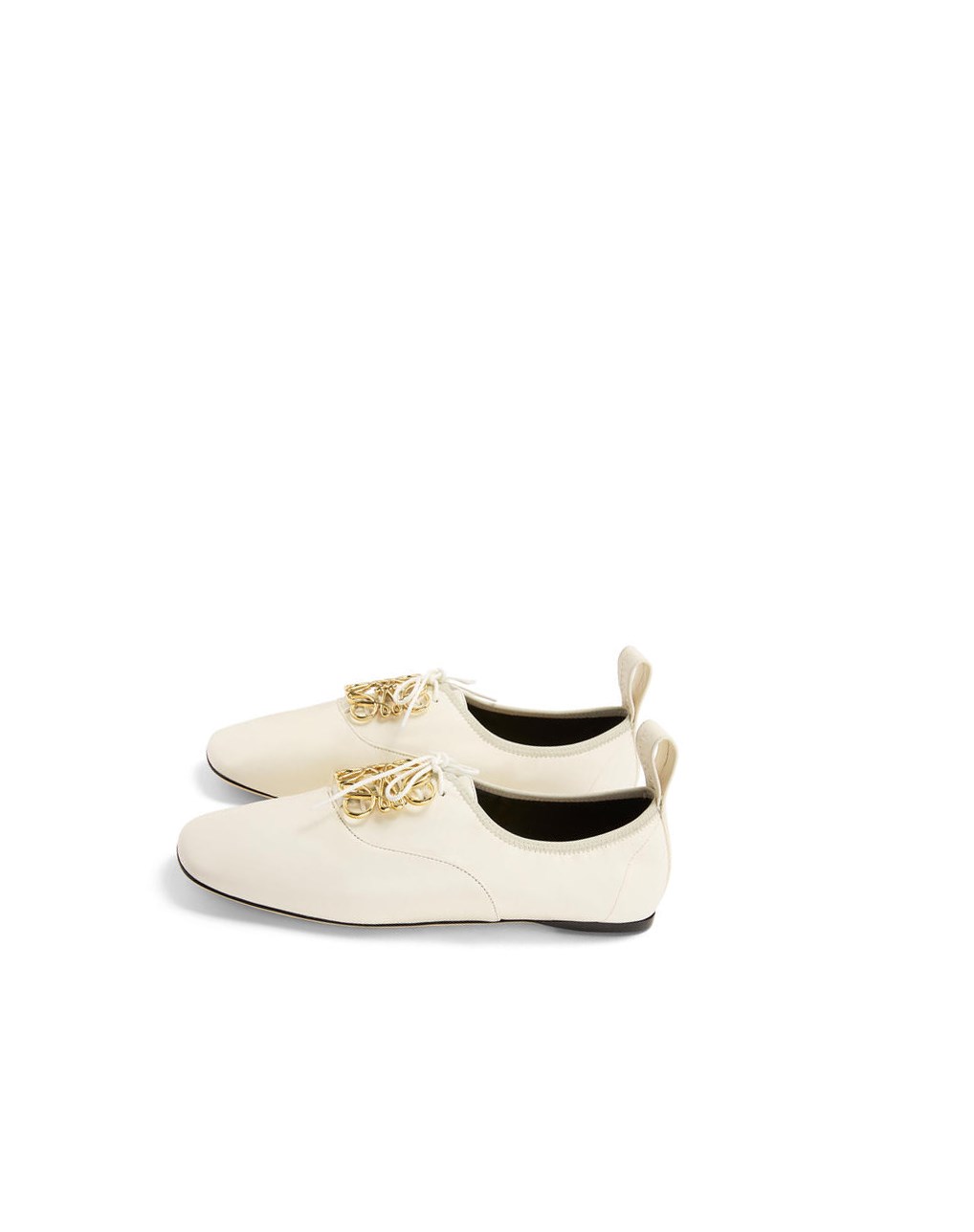 Loewe Anagram soft derby in lambskin Blanche | 0195SEWVH