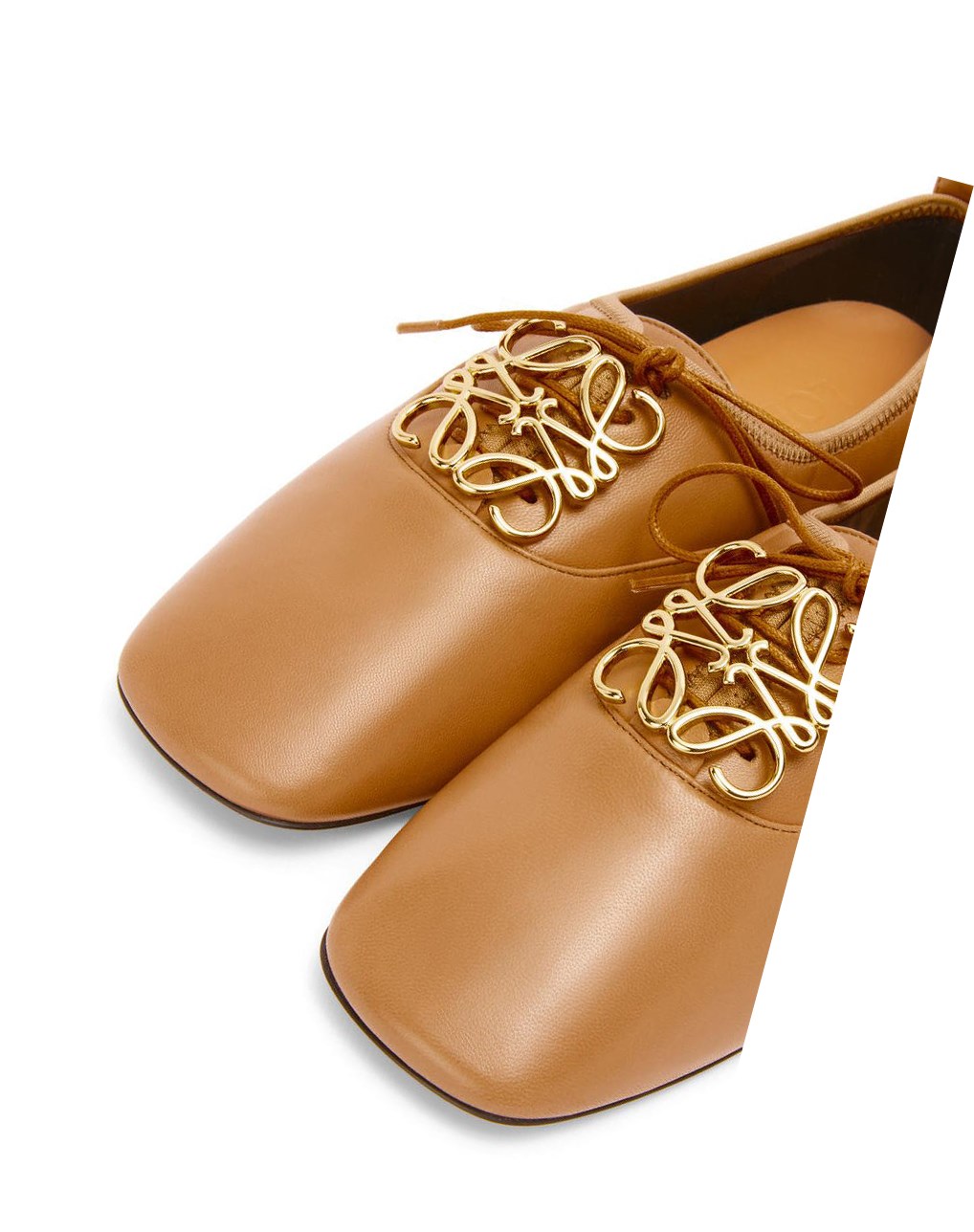 Loewe Anagram soft derby in lambskin Desert | 5489KIOMV