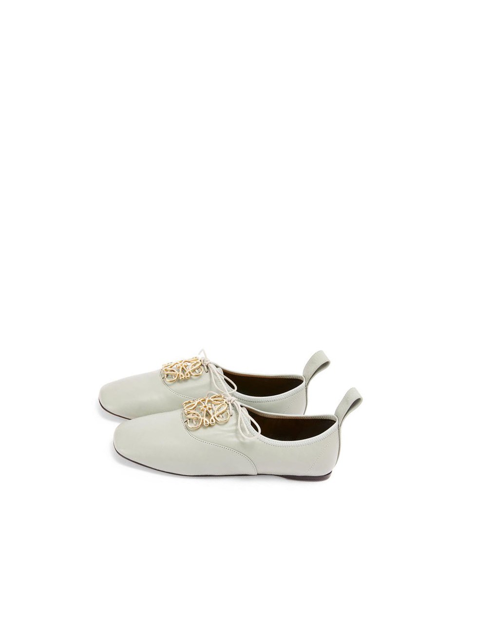 Loewe Anagram soft derby in lambskin Grise | 7624DOWKR