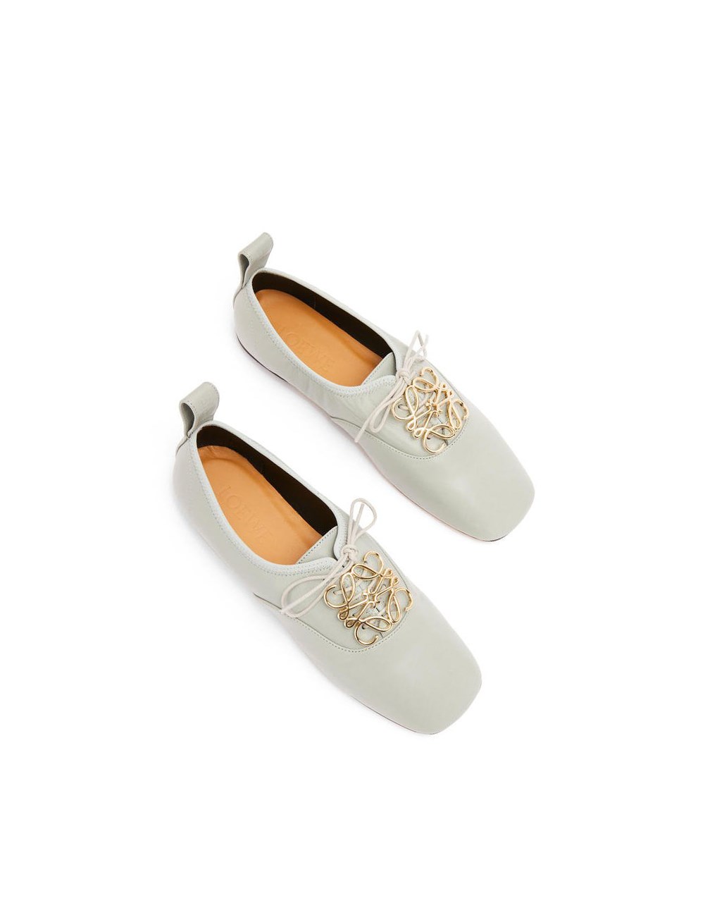 Loewe Anagram soft derby in lambskin Grise | 7624DOWKR