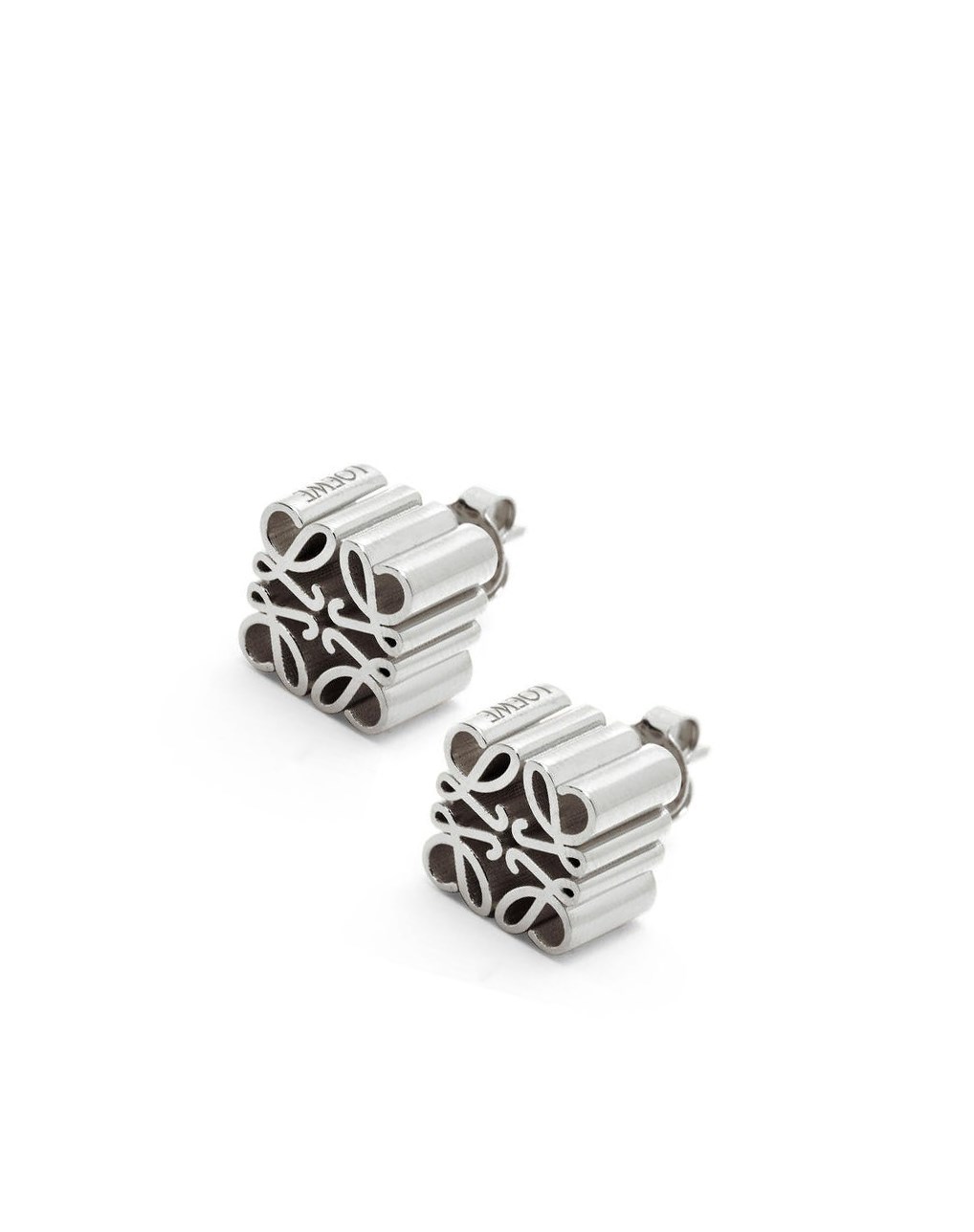 Loewe Anagram stud earrings in sterling silver Argent | 9073FQTBV