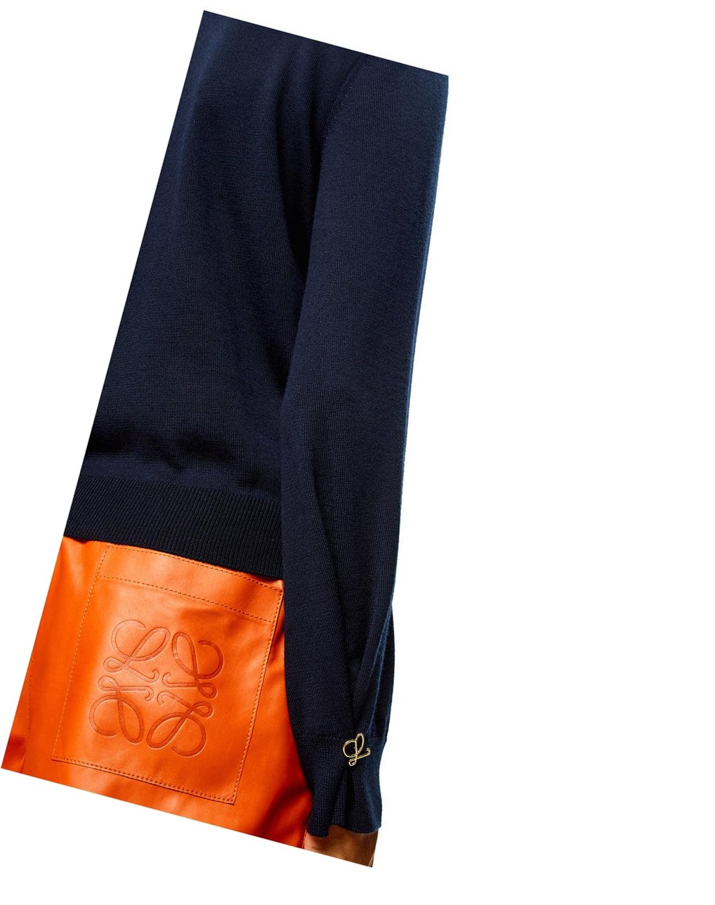 Loewe Anagram sweater in cashmere Bleu Marine Bleu | 3560WCLMJ